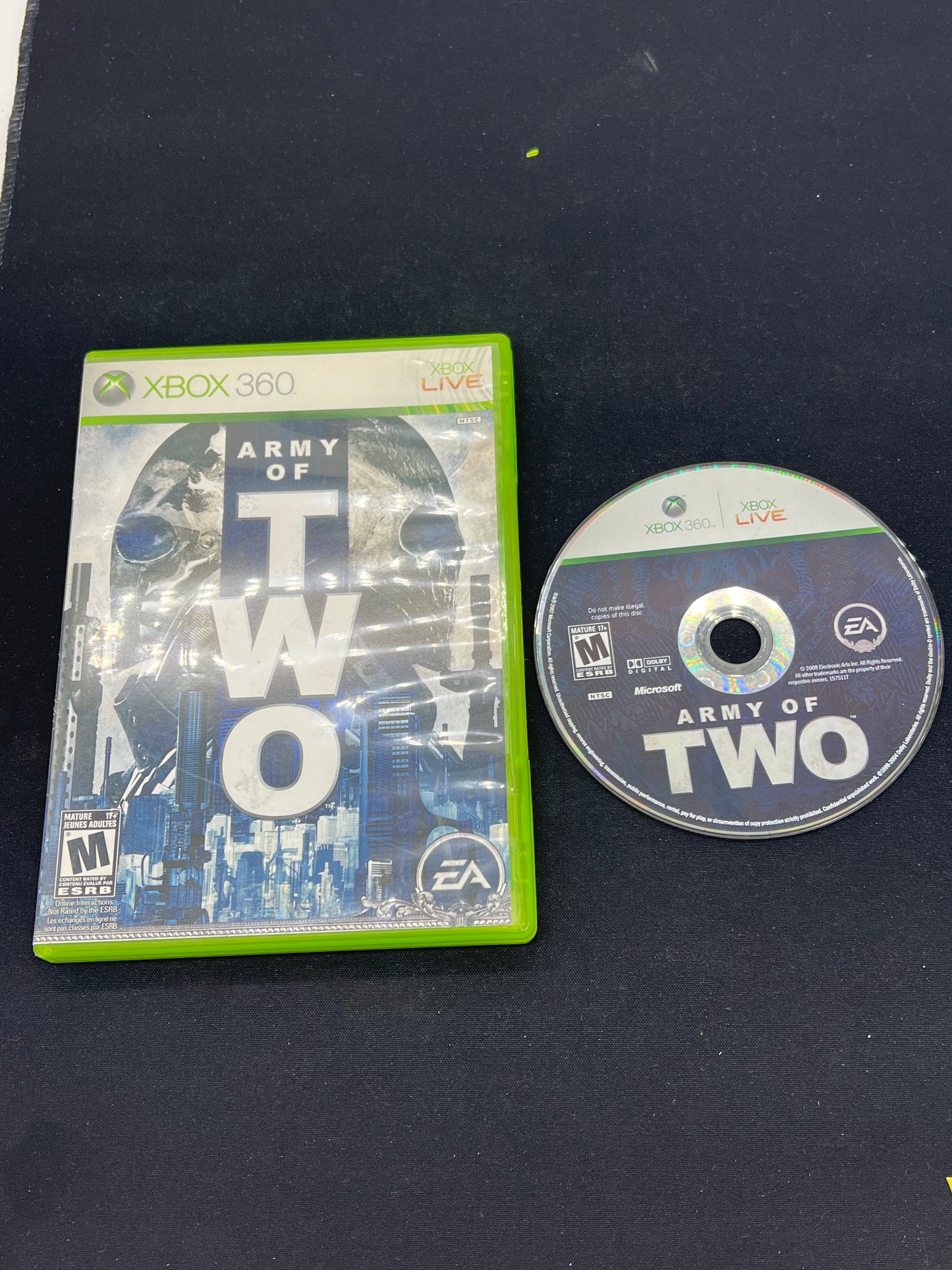 Auction Lot 174: XBOX 360 Army of Two Disc & Case
