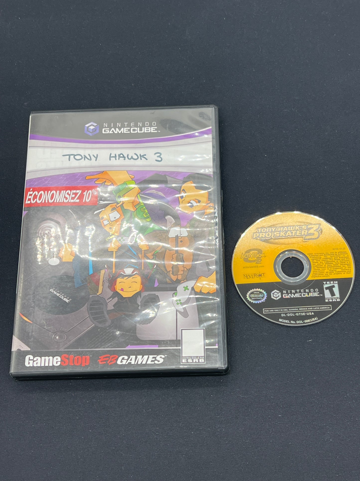 Auction Lot 115: Nintendo GameCube Tony Hawk's Pro Skater 3 Disc & Case