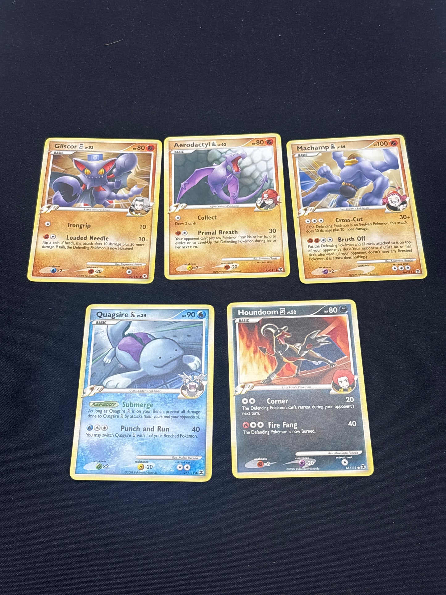 Auction Lot 265: Pokemon Cards Assorted Lot of 5 Mid Era Non Holos Lot 1 Conditions Vary