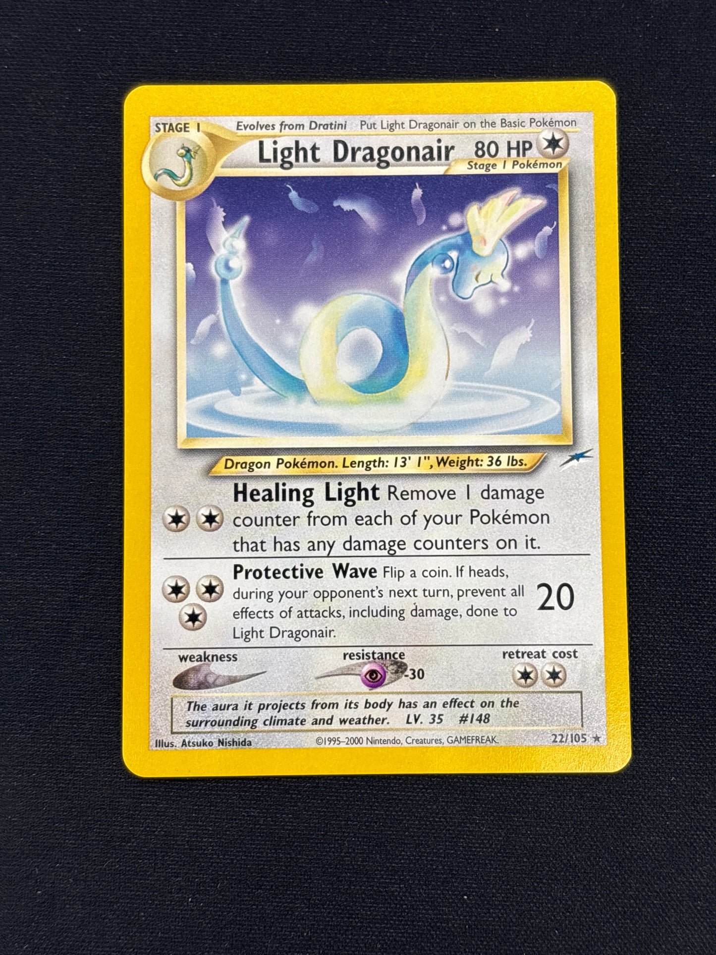 Auction Lot 2: Light Dragonair Pokemon Neo Destiny Card Conditions Vary