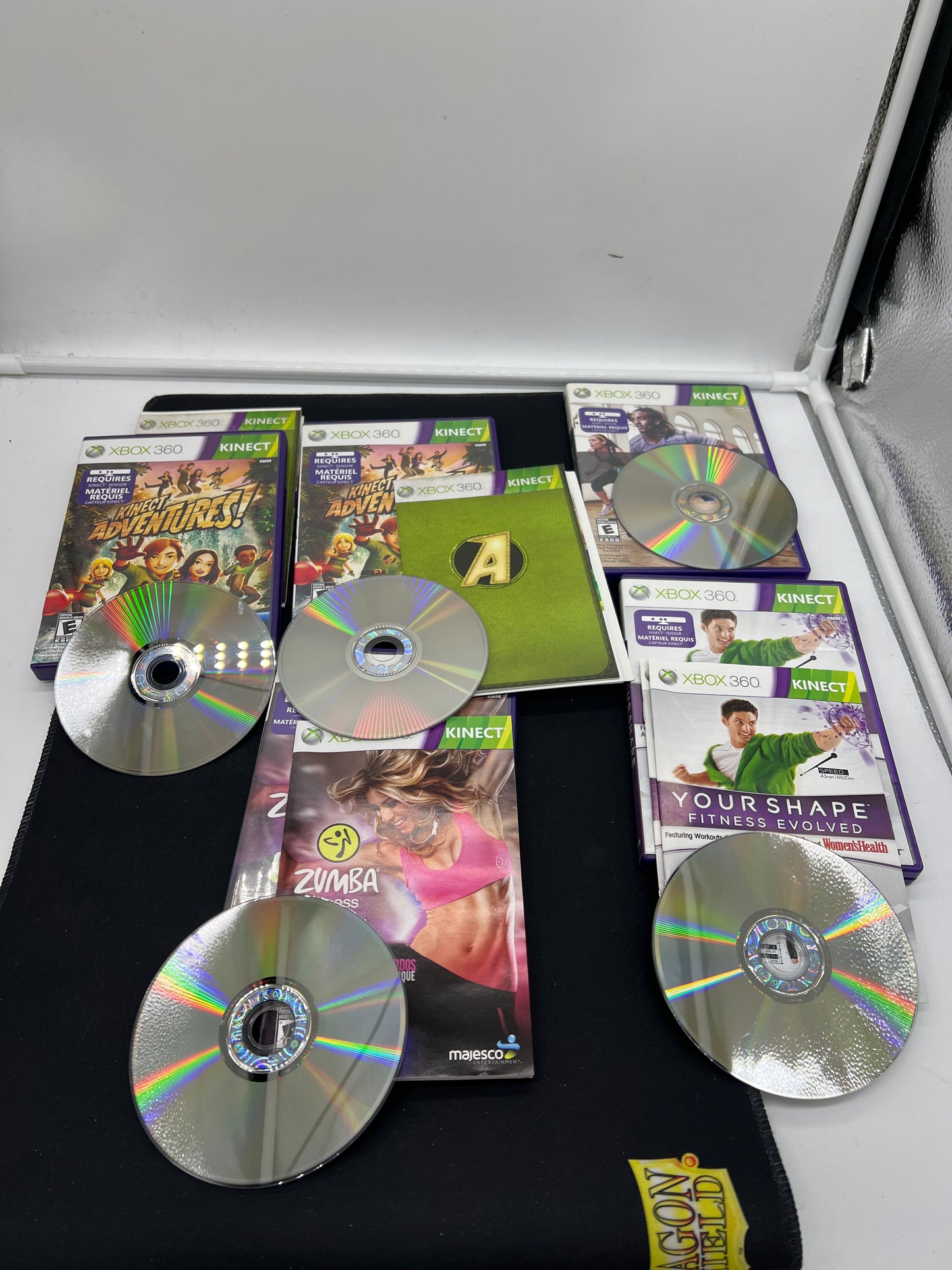 Auction Lot 182: XBOX 360 Lot of 5 Kinect Sports Games