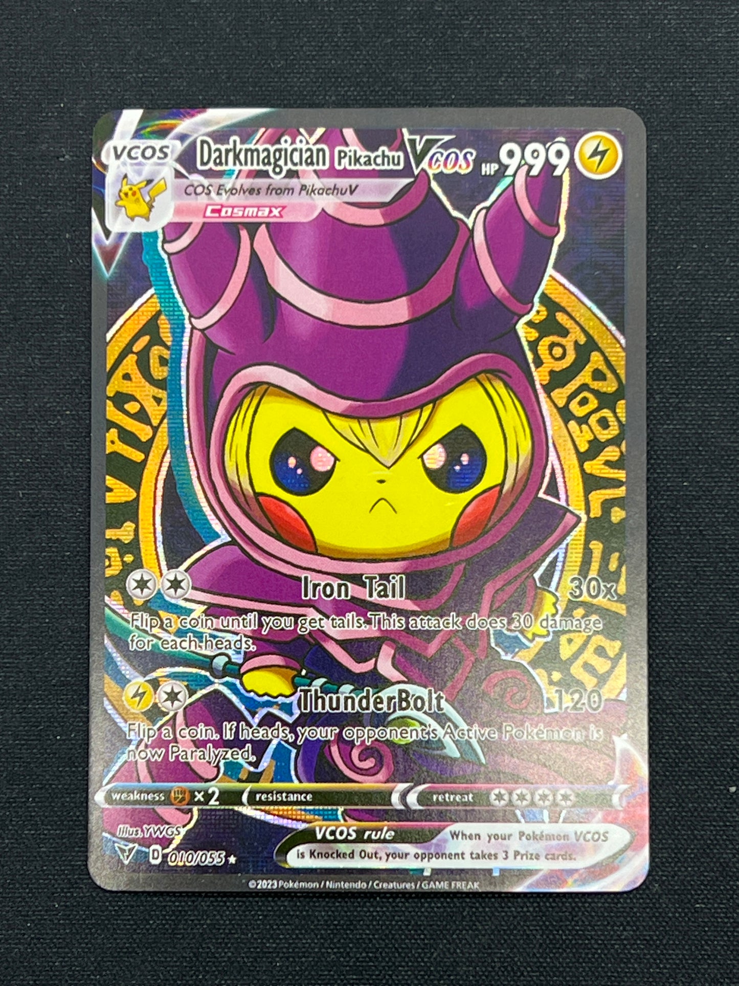 Auction Lot 431: Pokemon Cards CUSTOM Dark Magician Pikachu Conditions Vary