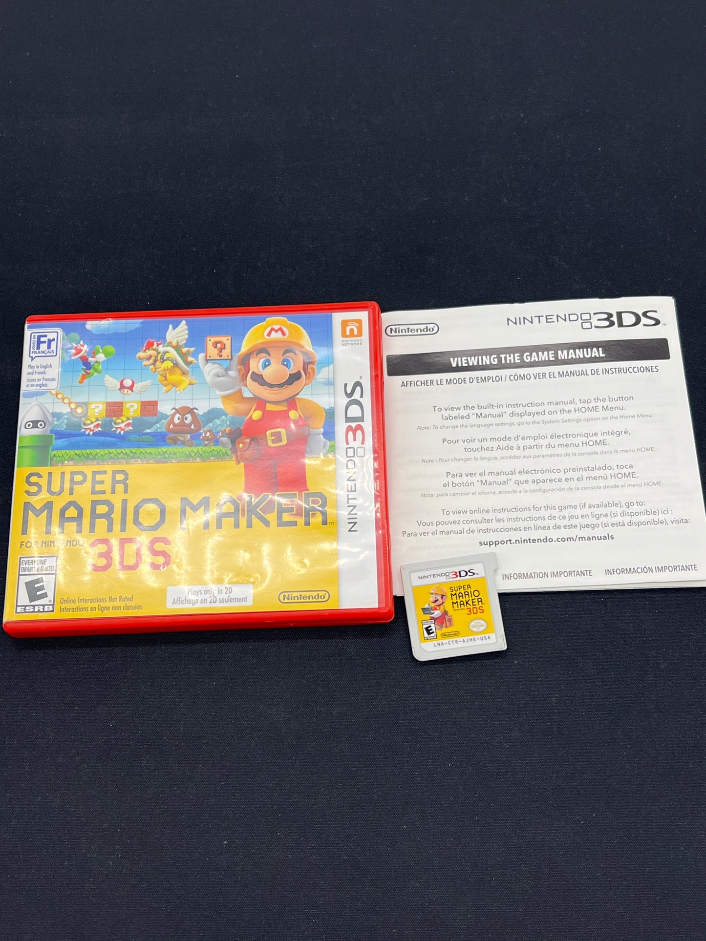 Auction Lot 192: Nintendo 3DS Super Mario Maker 3DS CIB