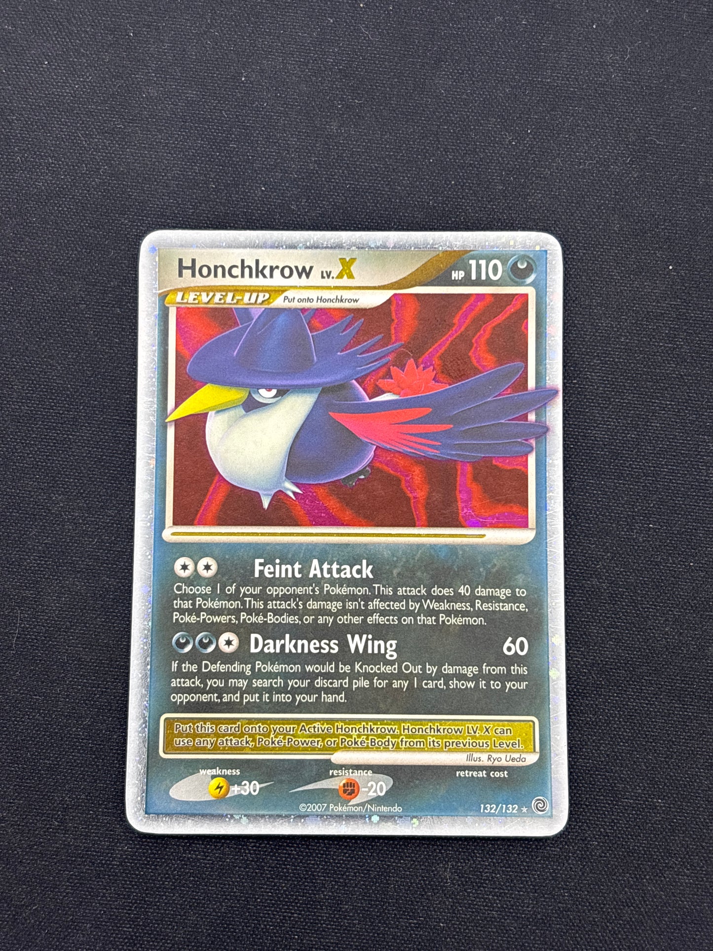 Auction Lot 33: Pokemon Cards Honchkrow LV.X DP Secret Wonders Conditions Vary