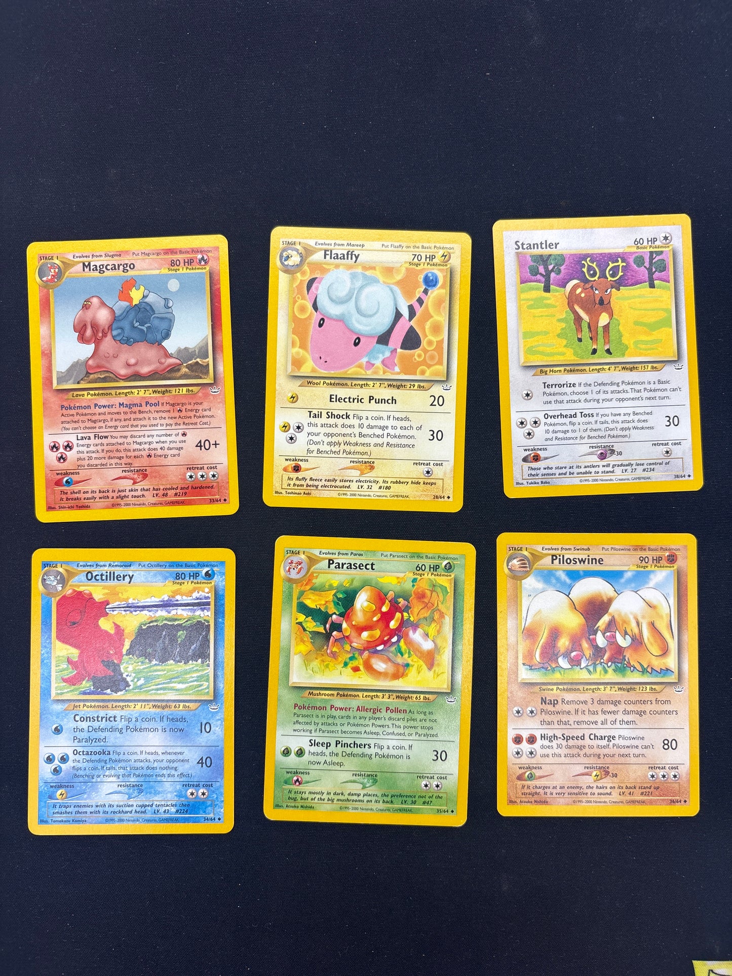Auction Lot 38: Pokemon Neo Revelation Card Lot 1 Conditions Vary