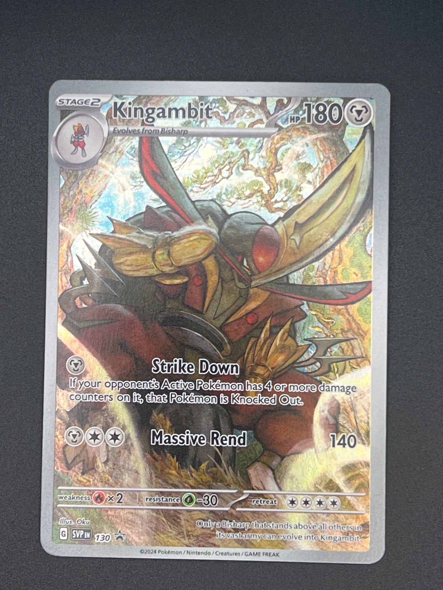 Auction Lot 299: Pokemon Cards Kingambit Full Art SV Promo Condition Vary