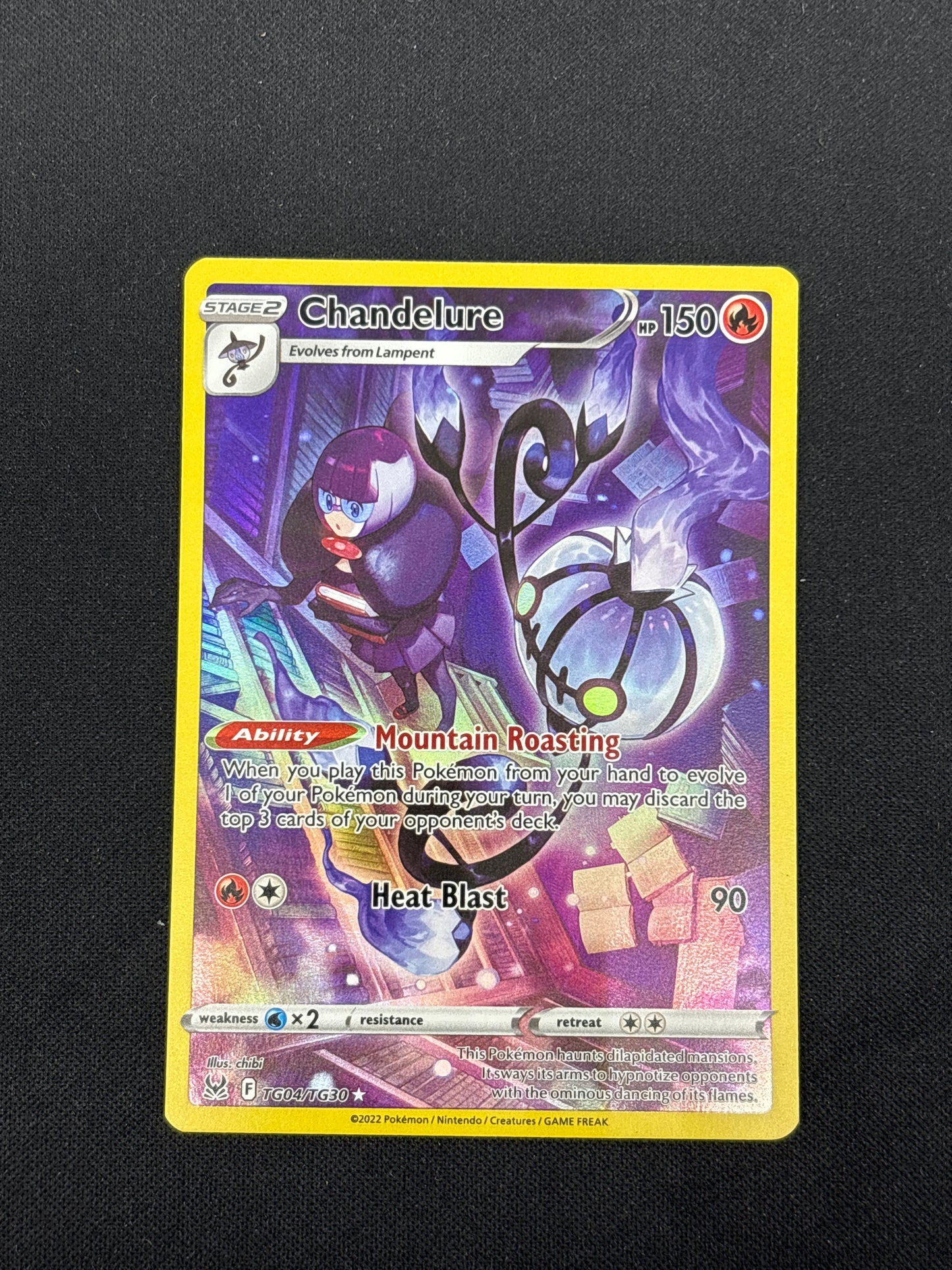 Auction Lot 180: Chandelure Trainer Gallery Card Conditions Vary