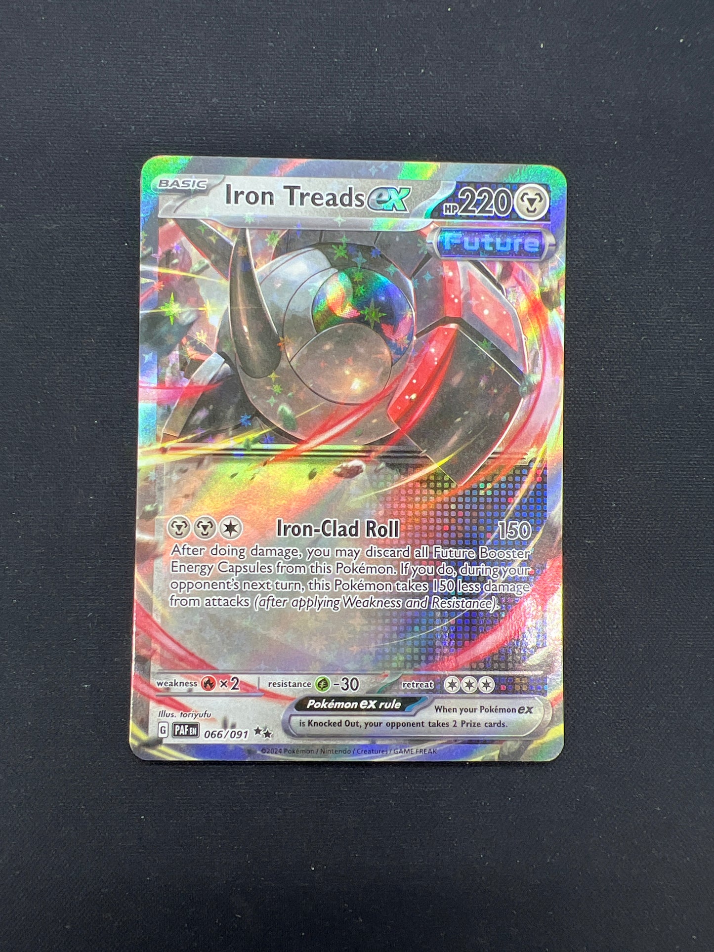 Auction Lot 244: Pokemon Card Iron Treads EX Paldean Fates Conditions Vary