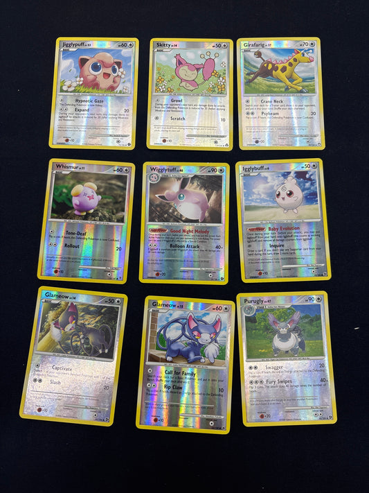 Auction Lot 33: Pokemon Mid Era Reverse Holo Rare Card Lot 7 Conditions Vary