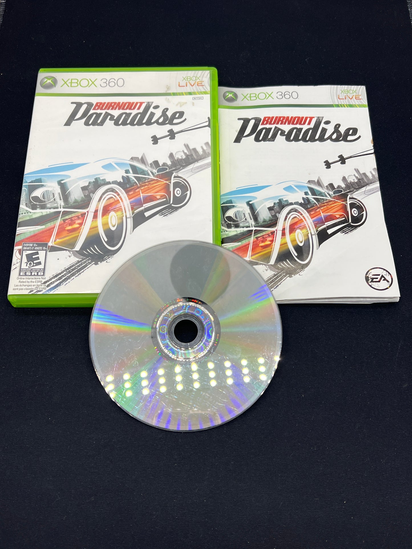Auction Lot 40: XBOX 360 Video Game Burnout Paradise CIB