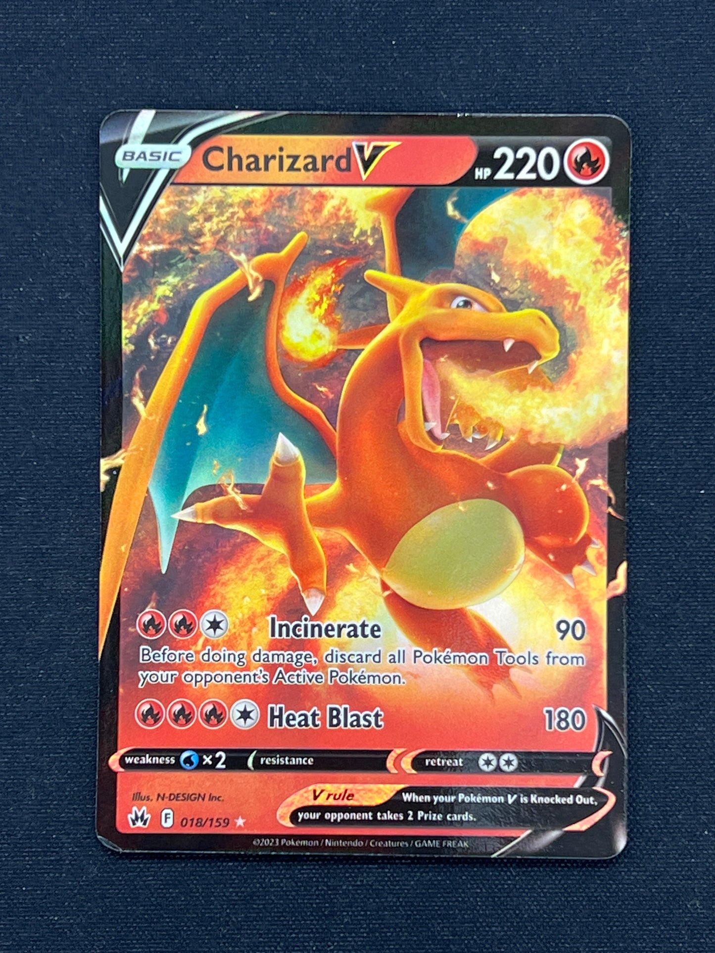 Auction Lot 463: Pokemon Cards Charizard V Crown Zenith Conditions Vary