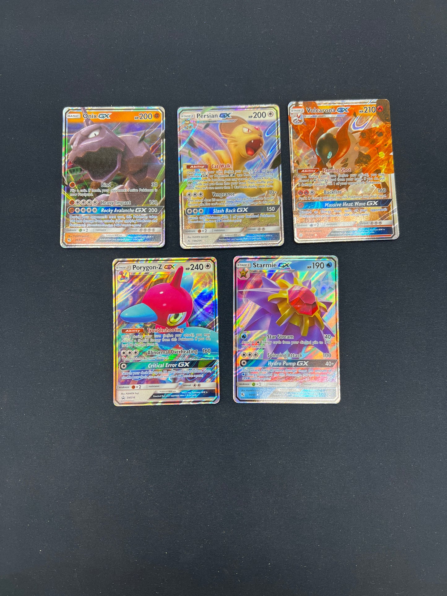 Auction Lot 204: Pokemon Cards Lot of 5 Assorted GX Ultra Rares Conditions Vary