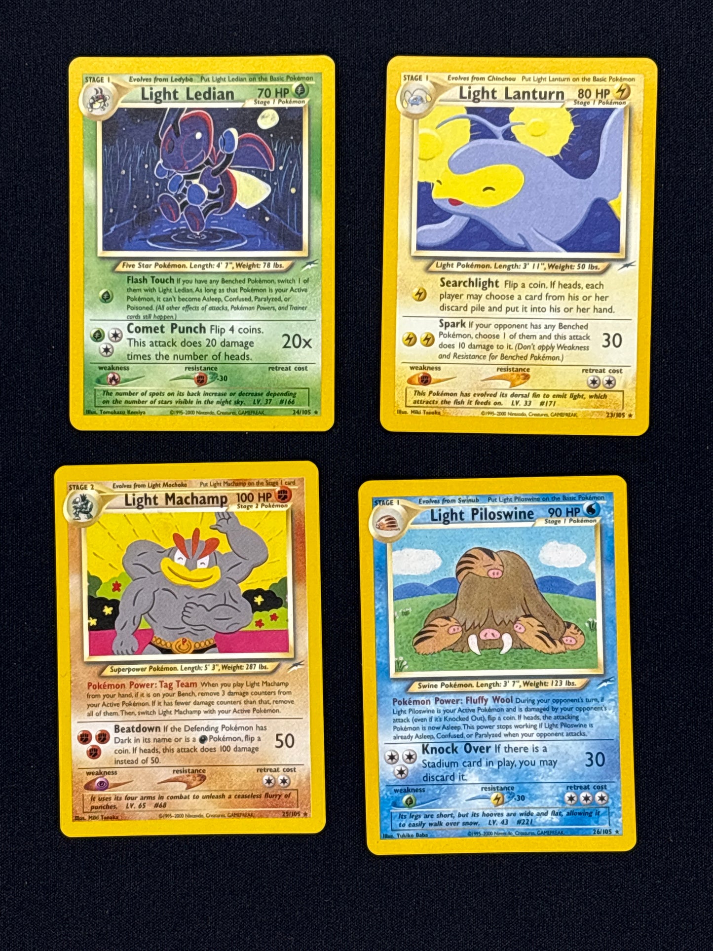 Auction Lot 22: Pokemon WOTC Neo Destiny Non Holo Rare Card Lot Condition Vary
