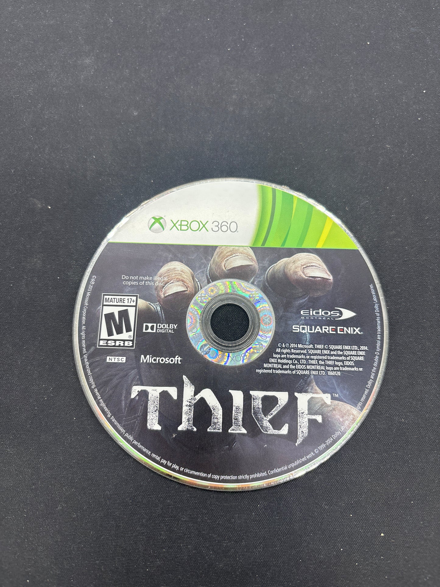 Auction Lot 173: XBOX 360 Video Game Thief LOOSE