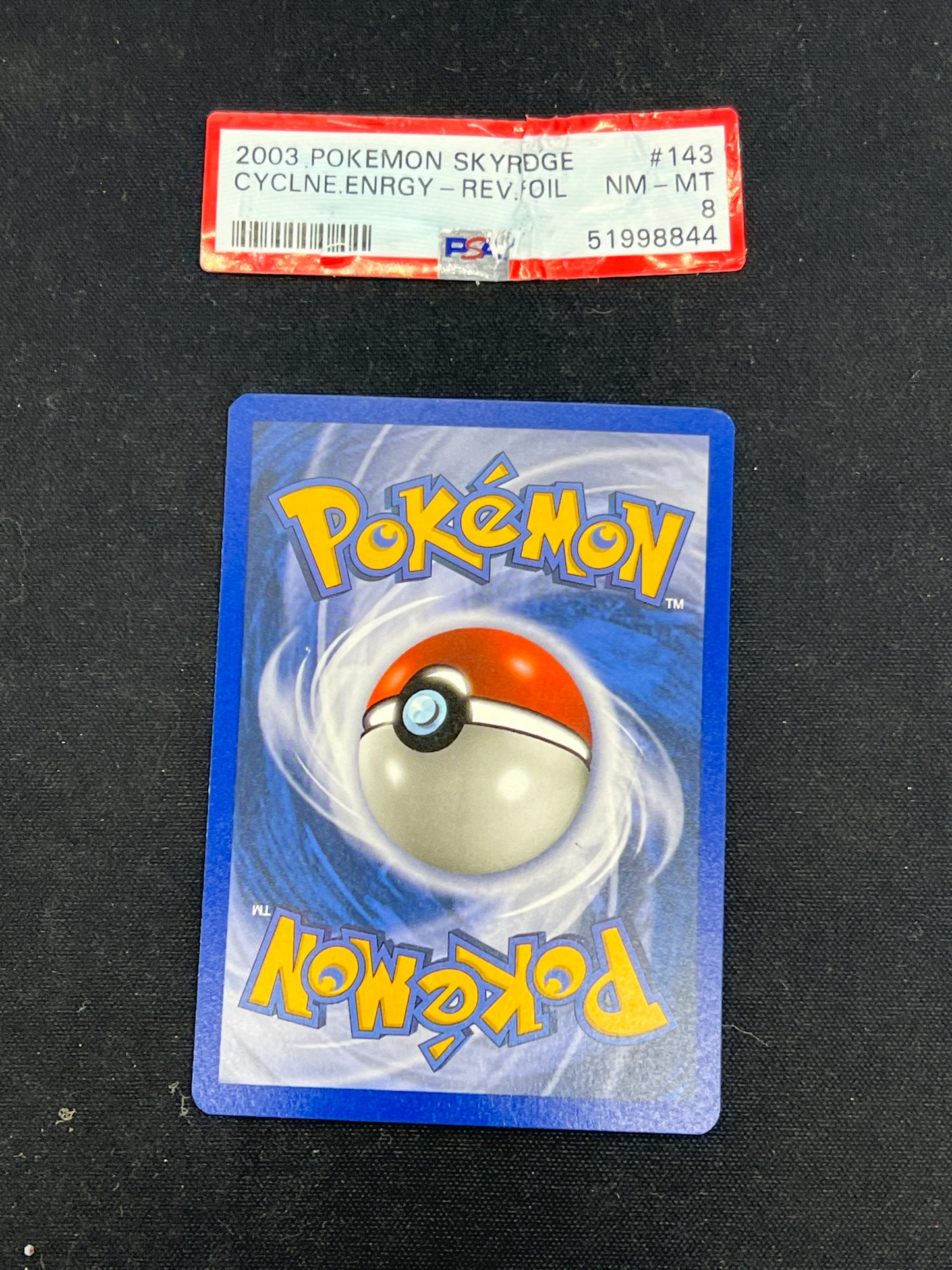 Auction Lot 238: Pokemon Cards Cyclone Energy Reverse Holo Skyridge Cracked PSA 8 Condition Vary