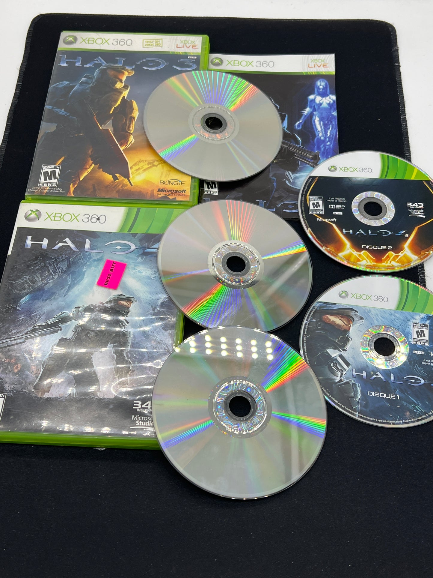 Auction Lot 194: XBOX 360 Video Games Halo 3 and 4 Lot