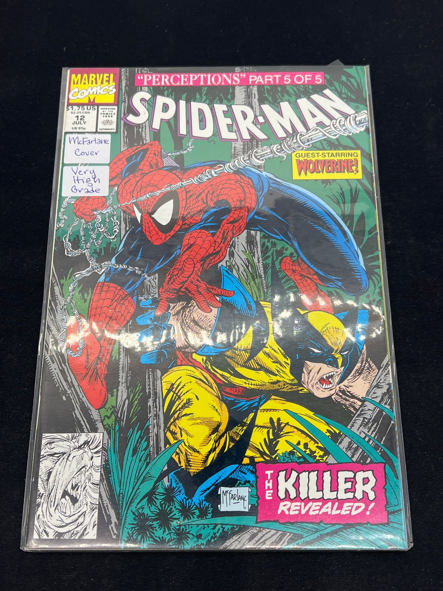 Auction Lot 302: Marvel Comics Spiderman Issue 12 Featuring Wolverine