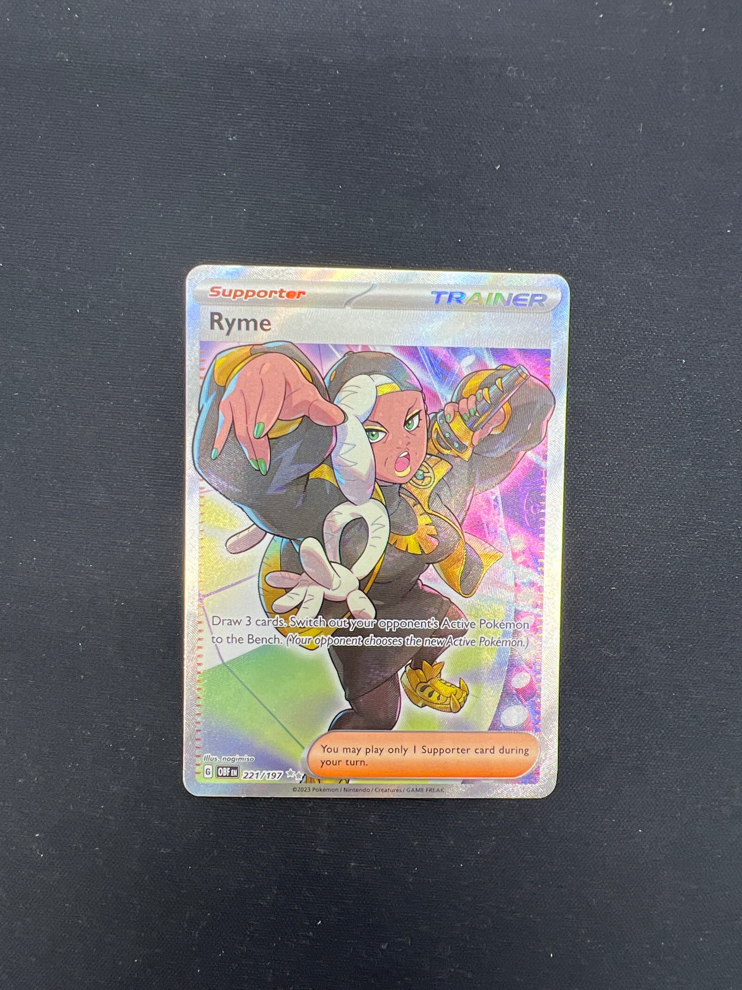 Auction Lot 126: Pokemon Cards Ryme Full Art Conditions Vary