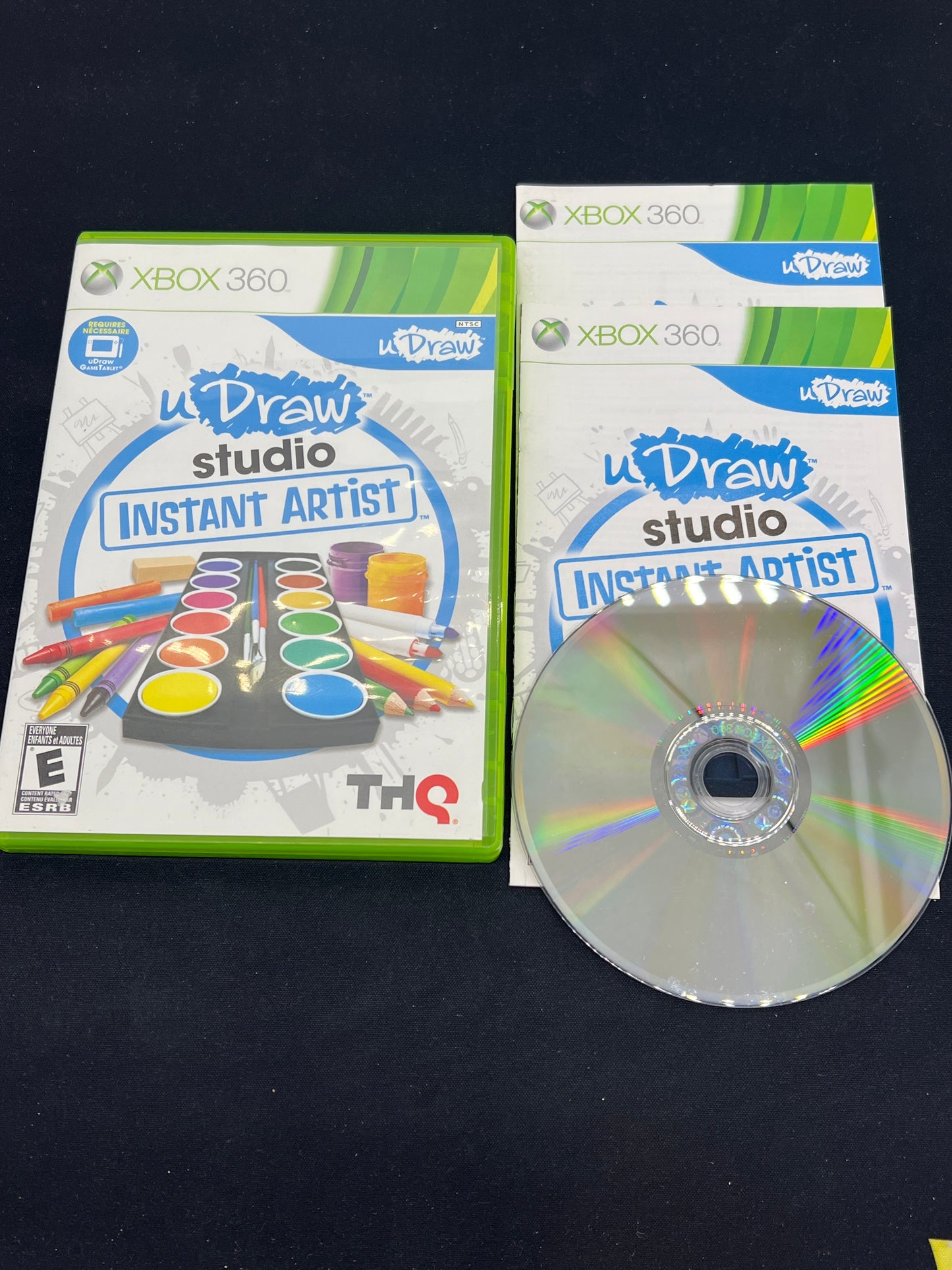 Auction Lot 210: XBOX 360 Video Game U Draw Studio Instant Artist CIB