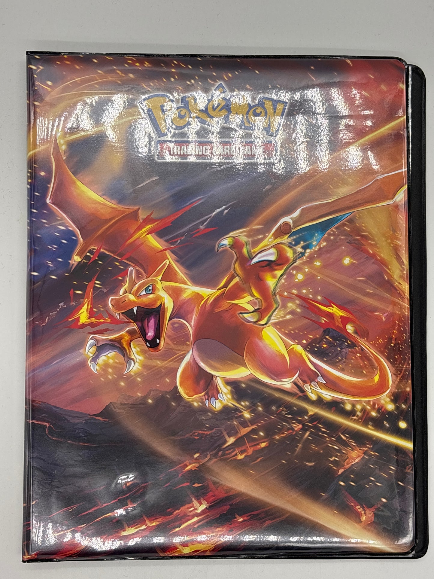 Auction Lot 182: Ultra Pro Charizard 9 Pocket Top Loading Binder Light Used