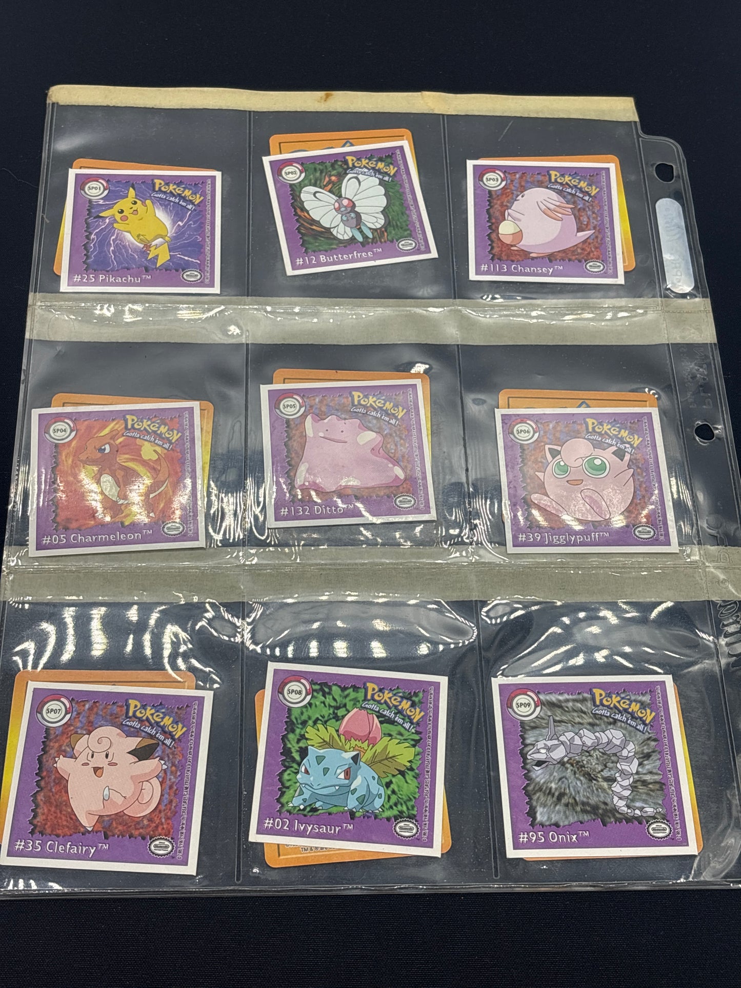 Auction Lot 29: Pokemon Stickers Lenticular Lot 3