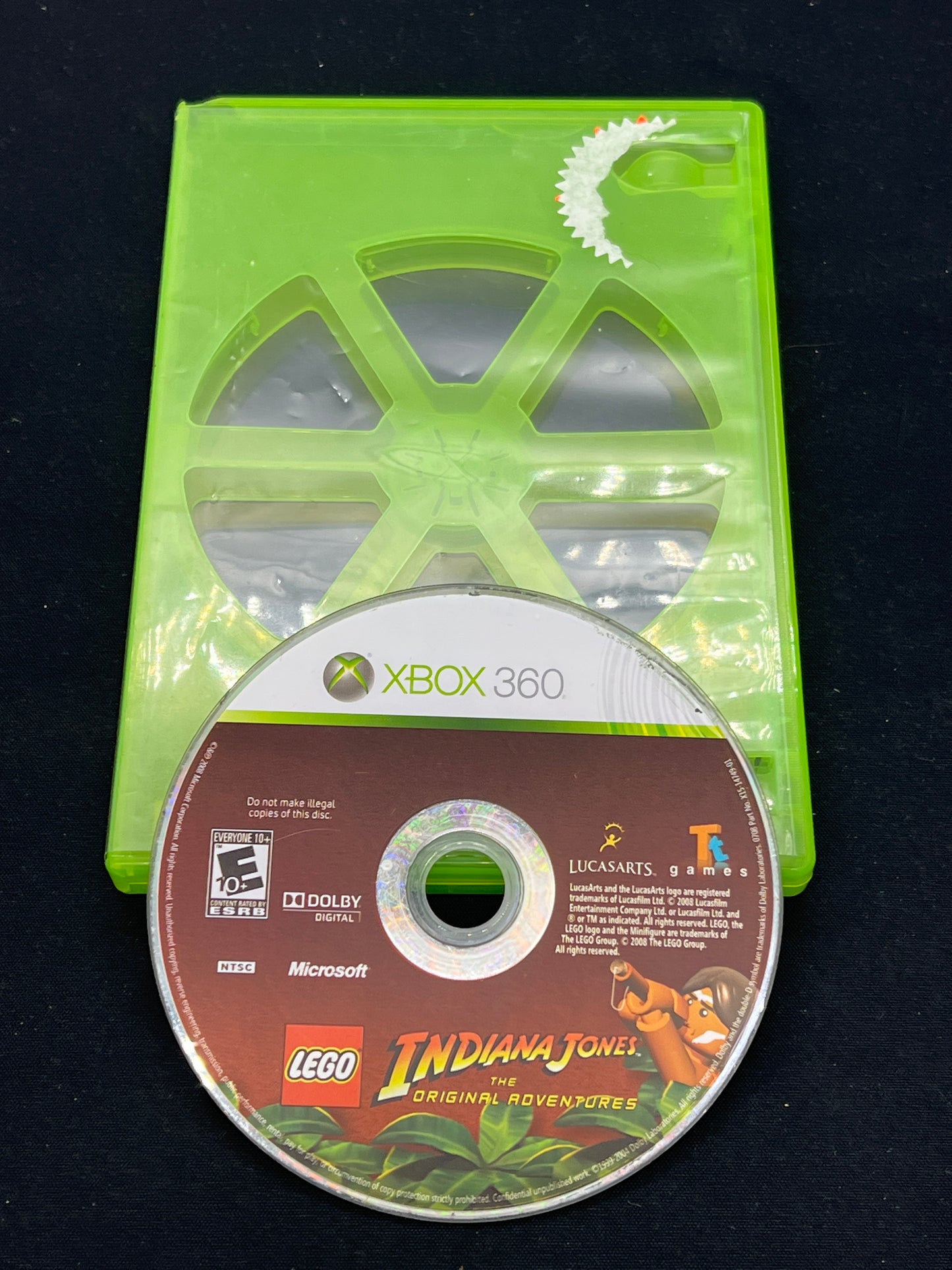Auction Lot 58: XBOX 360 Video Game Lego Indiana Jones Loose