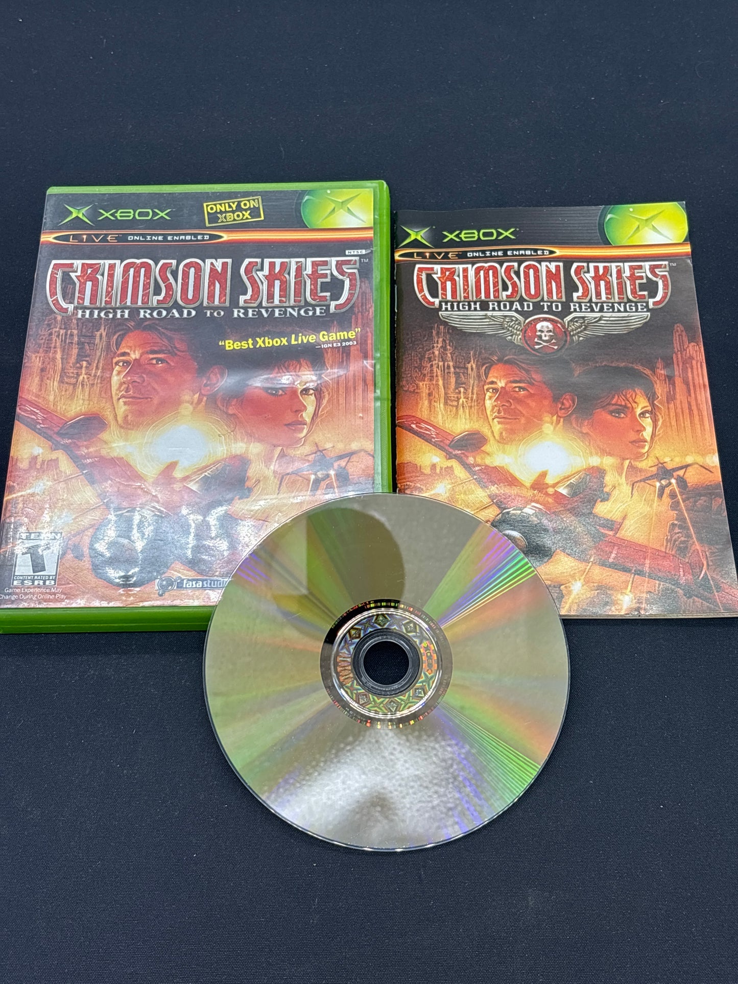 Auction Lot 155: Crimson Skies Video Game XBOX CIB