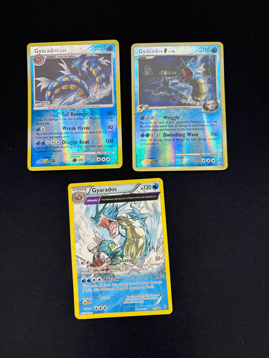 Auction Lot 35: Pokemon Gyarados Card Lot 1 Conditions Vary