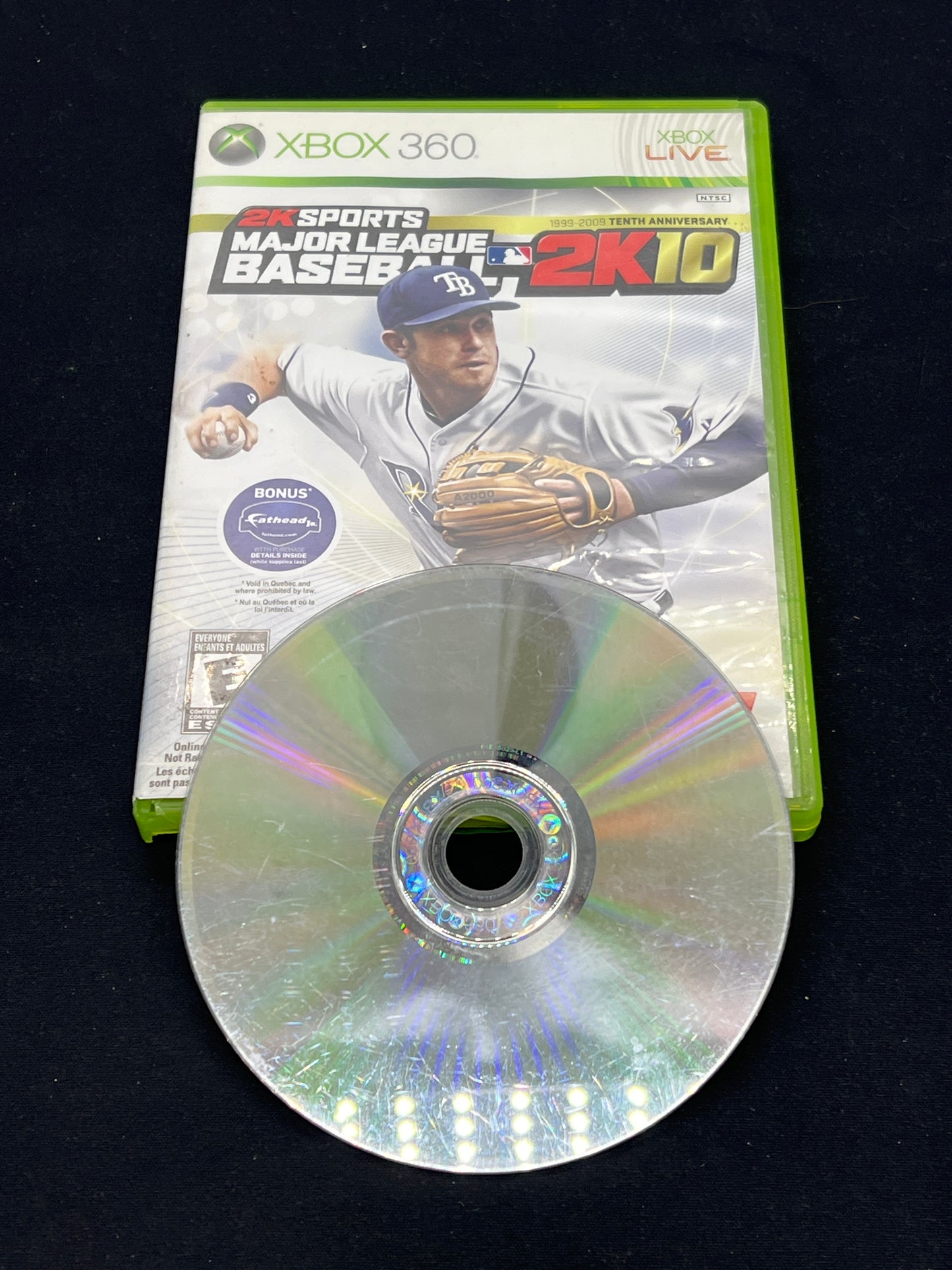 Auction Lot 57: XBOX 360 Video Game MLB 2K10