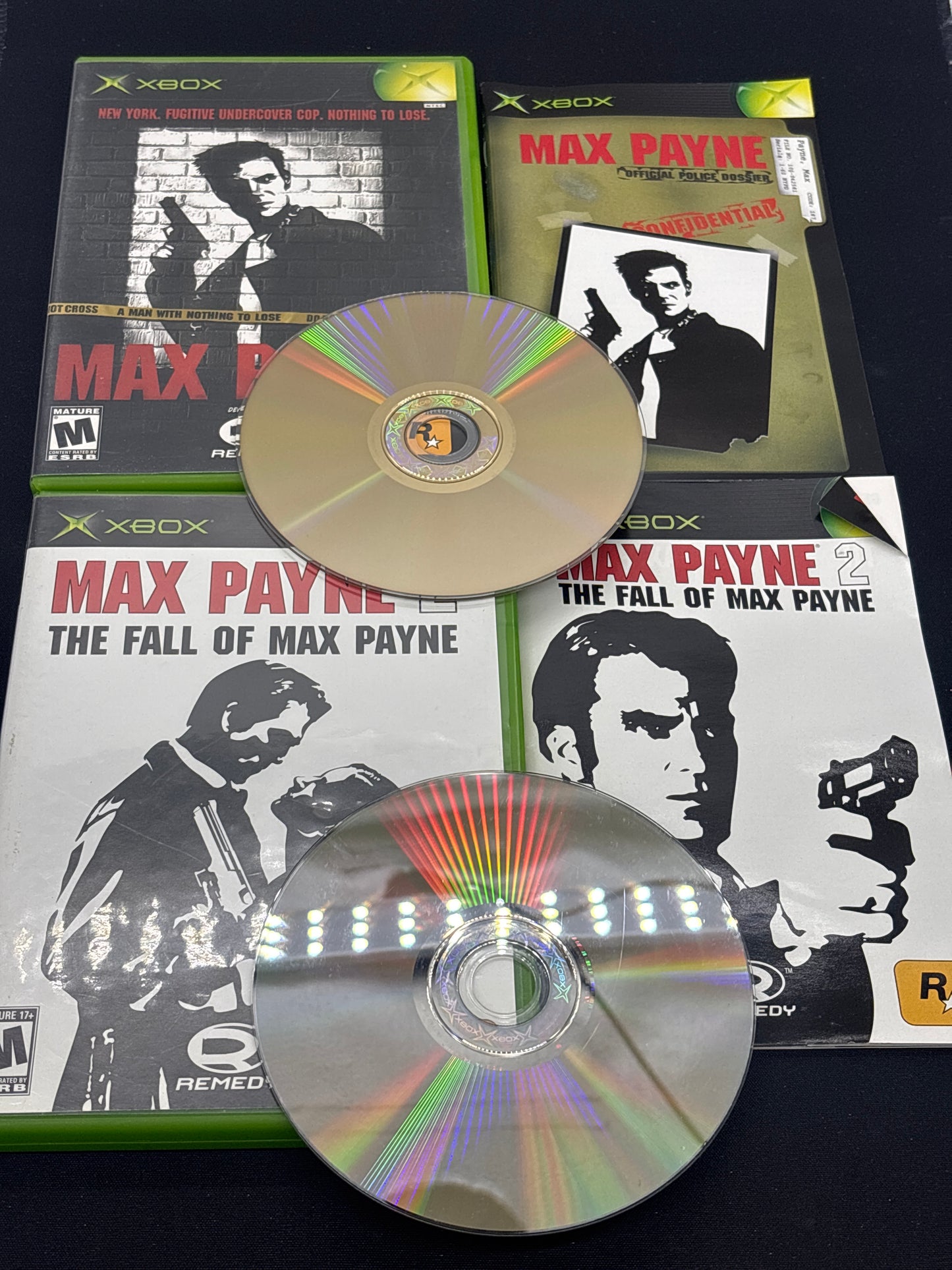 Auction Lot 128: XBOX Video Game Max Payne Lot of 2