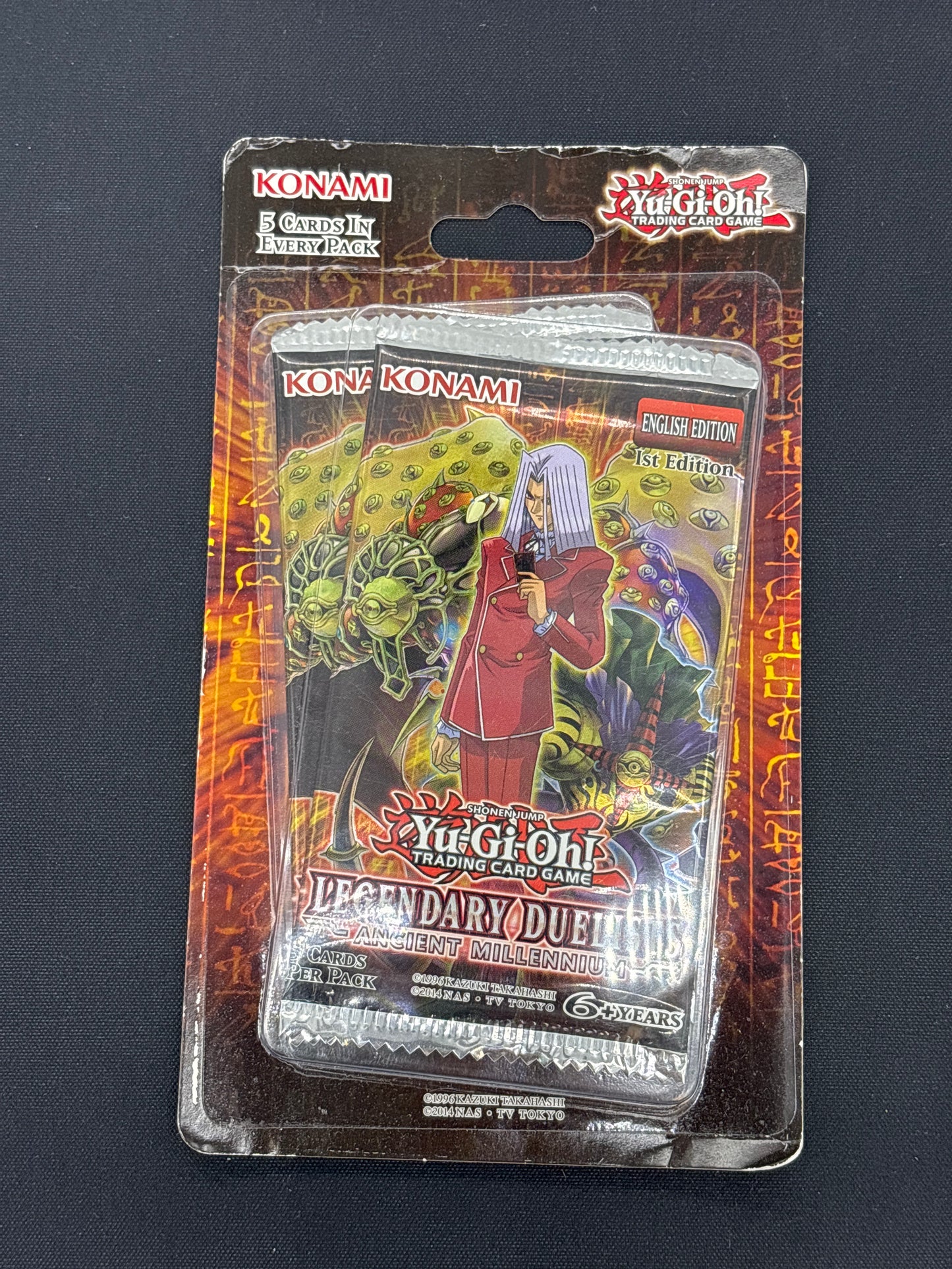 Auction Lot 36: Yugioh Legendary Duelists Ancient Millenium 2 Pack Blister Sealed