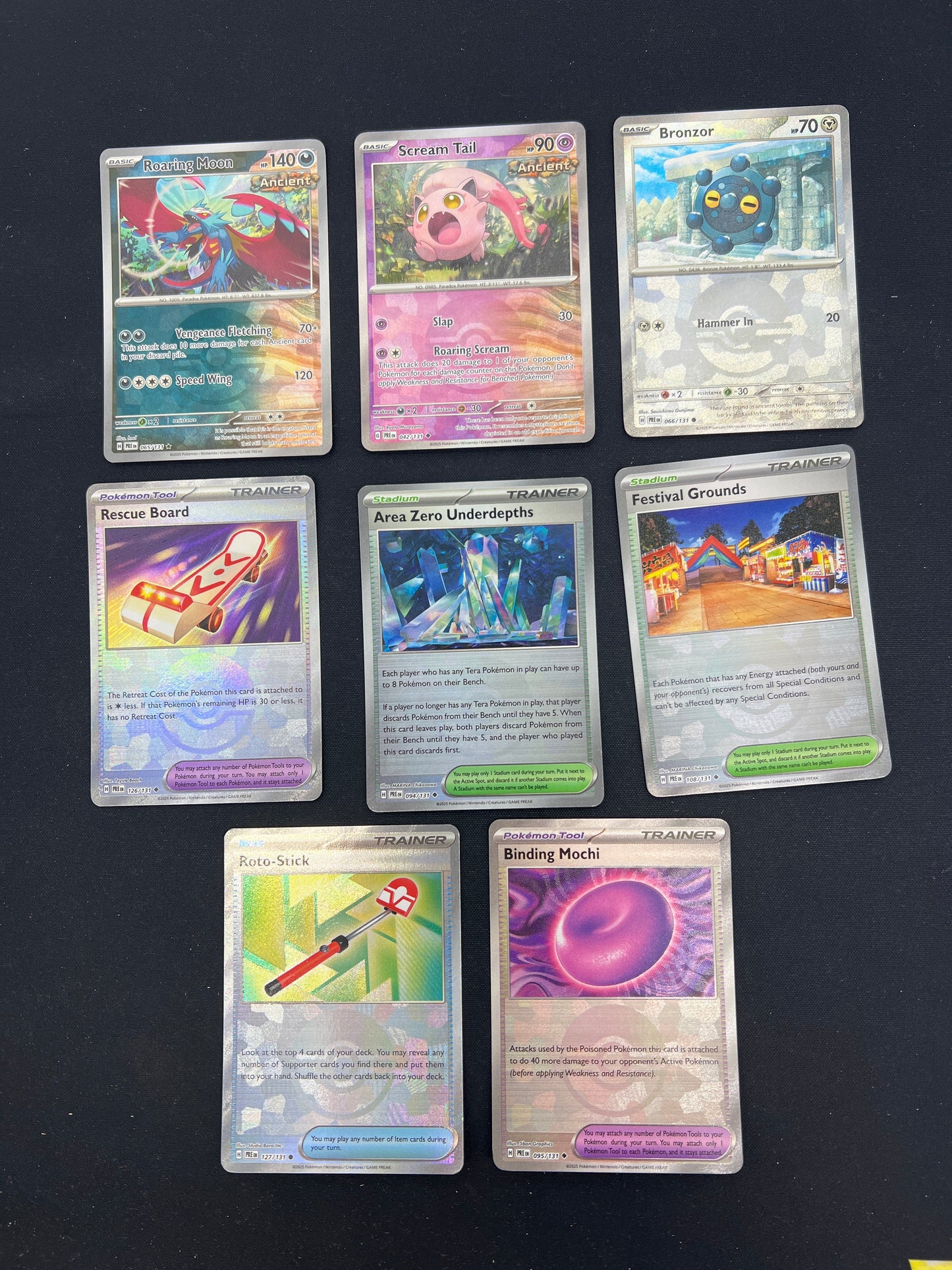 Auction Lot 102: Pokemon Cards Lot of 8 Assorted Prismatic Evolutions Pokeball Pattern Conditions Vary