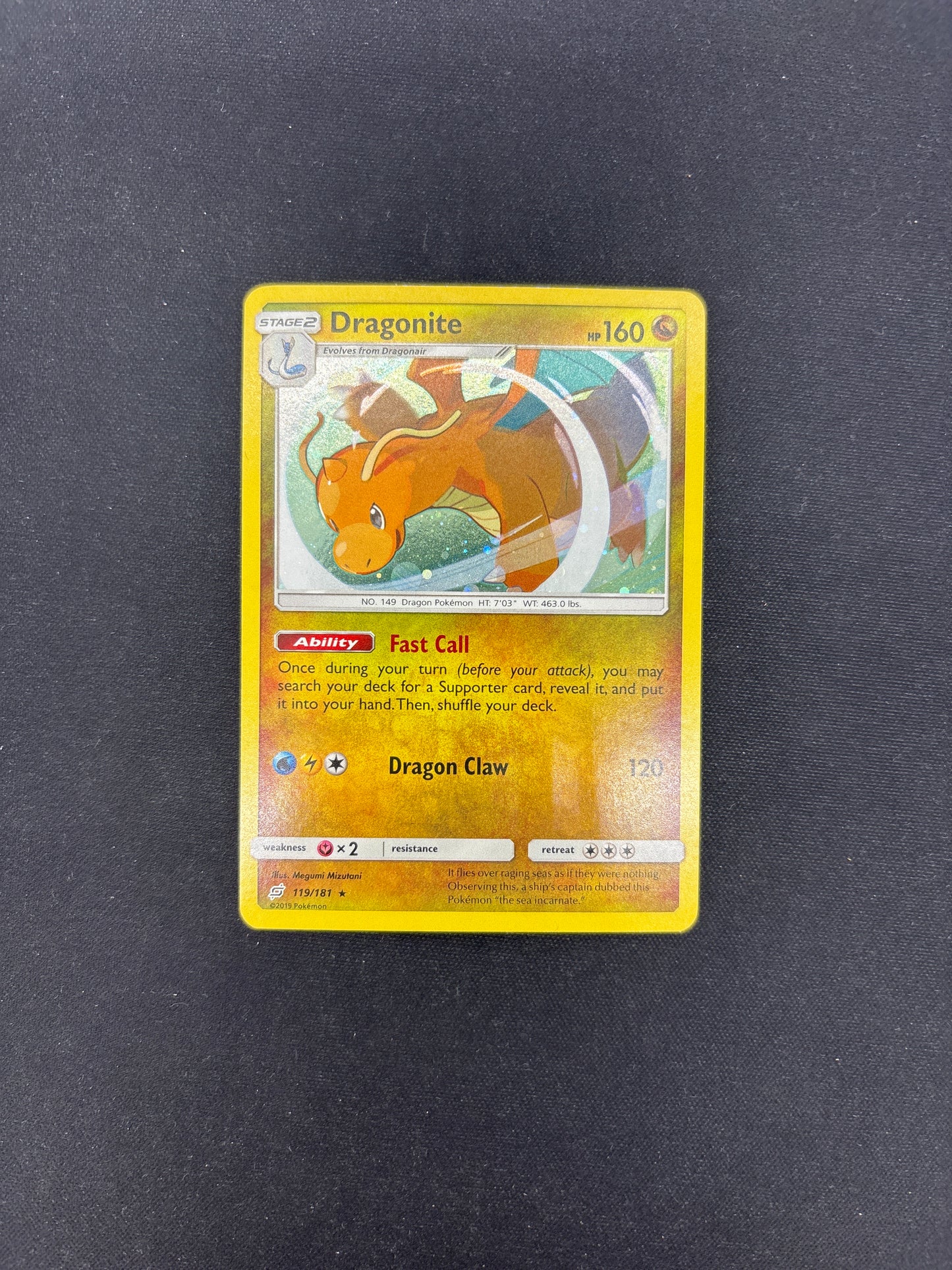 Auction Lot 369: Pokemon Cards Dragonite Cosmo Holo Condition Vary