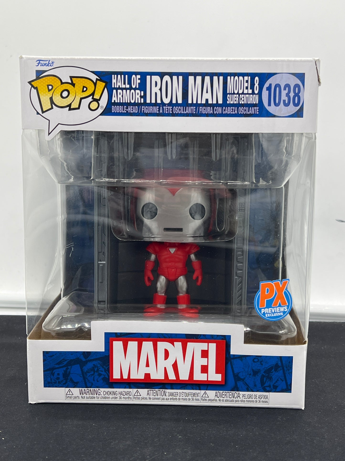Auction Lot 210: POP Funko Jumbo Iron Man Model 8 1038 PX Exclusive