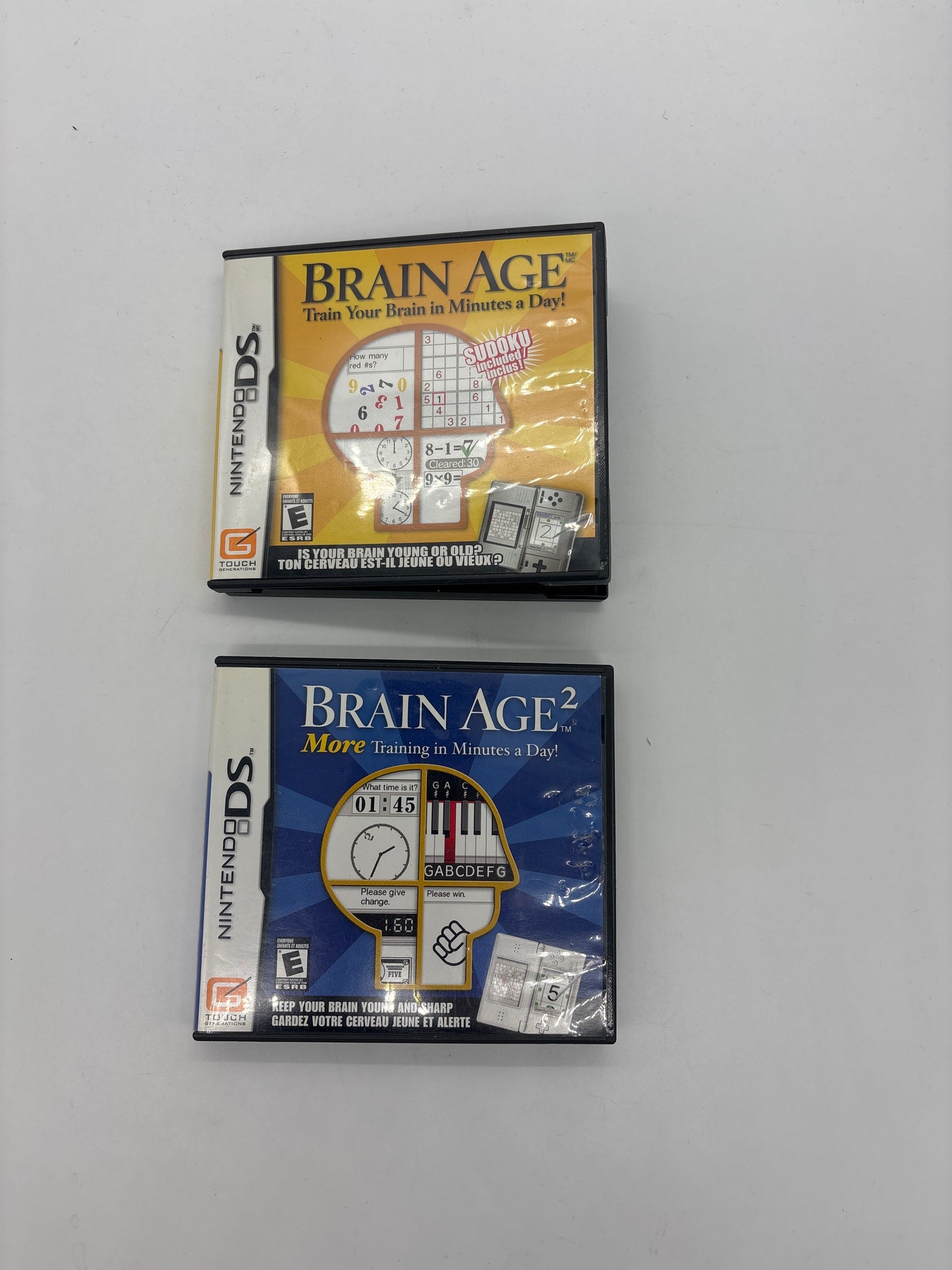 Auction Lot 186: Nintendo DS Brain Age Video Game Lot 2 CIB