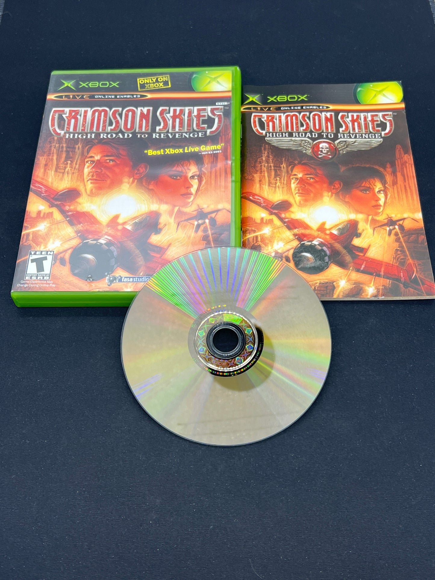 Auction Lot 129: XBOX Video Game Crimson Skies CIB