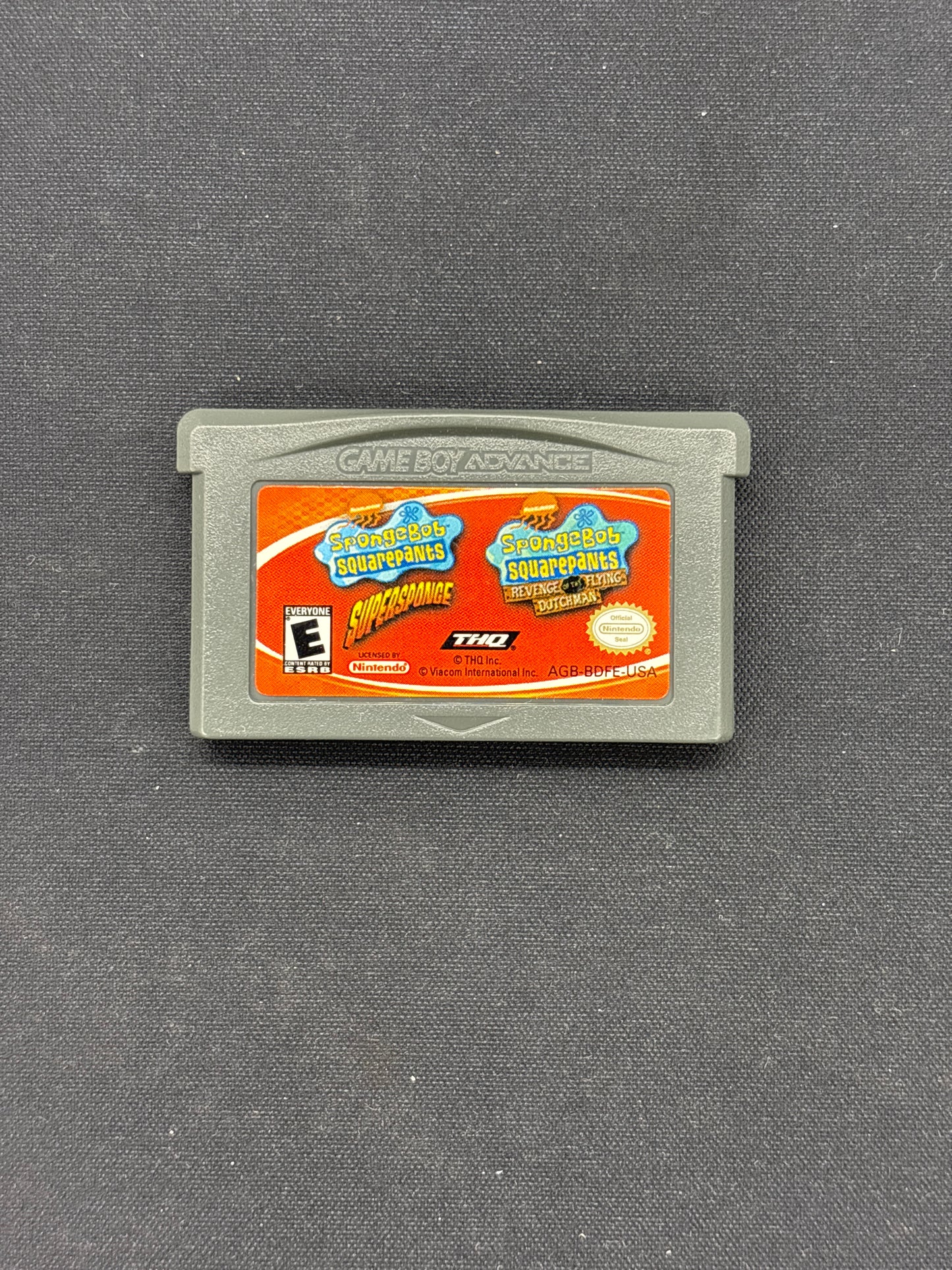 Auction Lot 123: Gameboy Advance Sponge Bob Squarepants Nintendo Cartridge