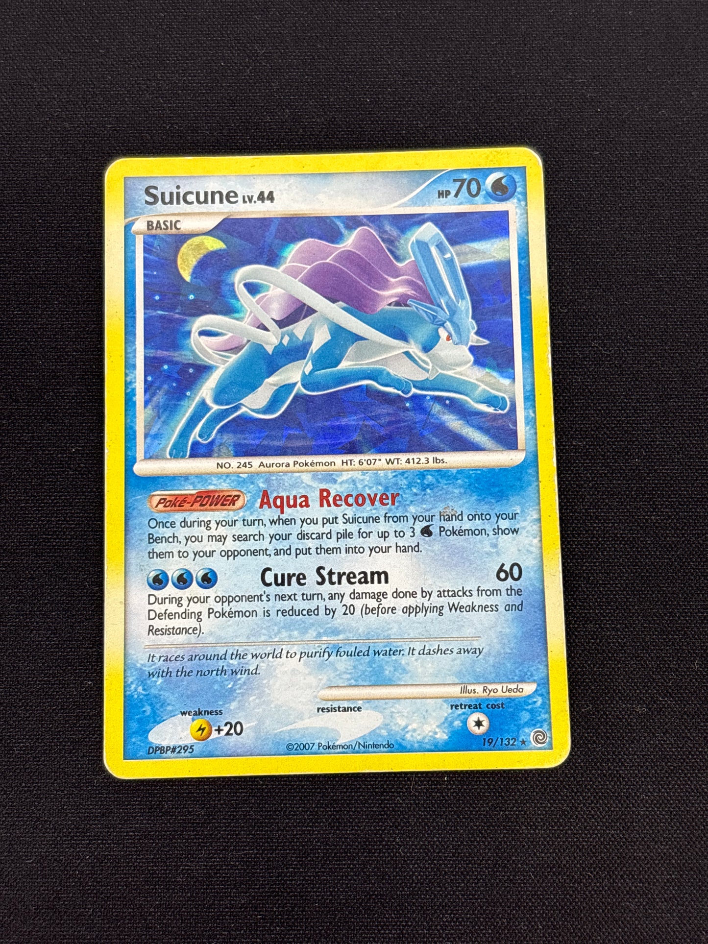 Auction Lot 56: Suicune Cracked Ice Holo Card Conditions Vary