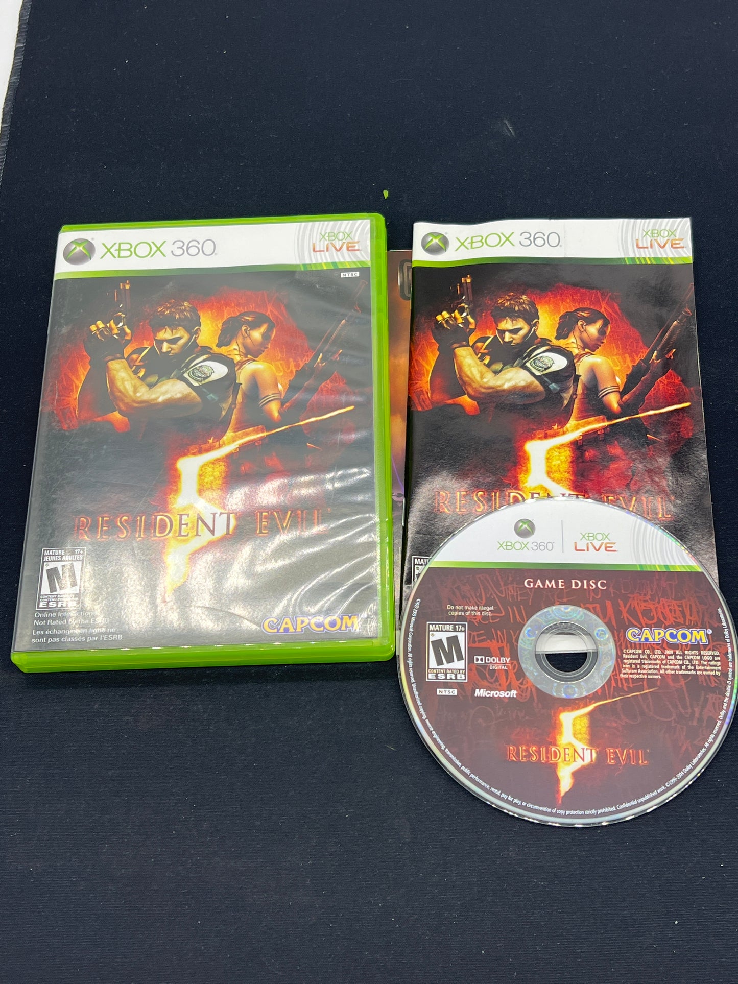 Auction Lot 183: XBOX 360 Resident Evil 5 CIB