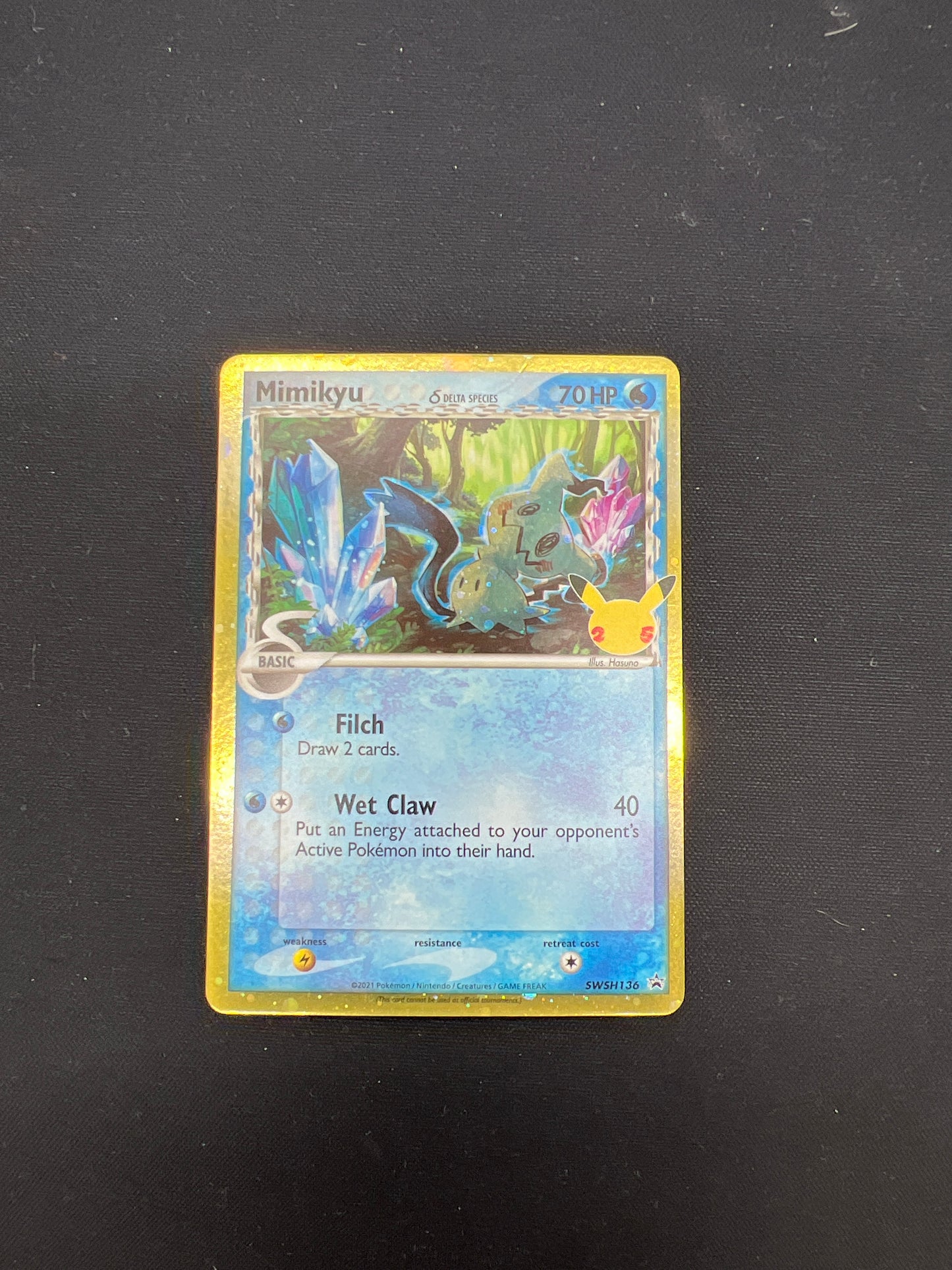 Auction Lot 263: Pokemon Cards Mimikyu Delta Species Celebrations Holo Conditions Vary