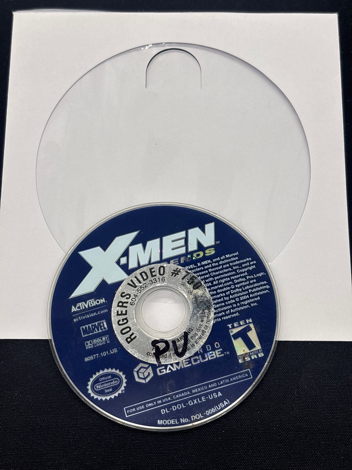 Auction Lot 159: Nintendo GameCube X-Men Legends Disc Only