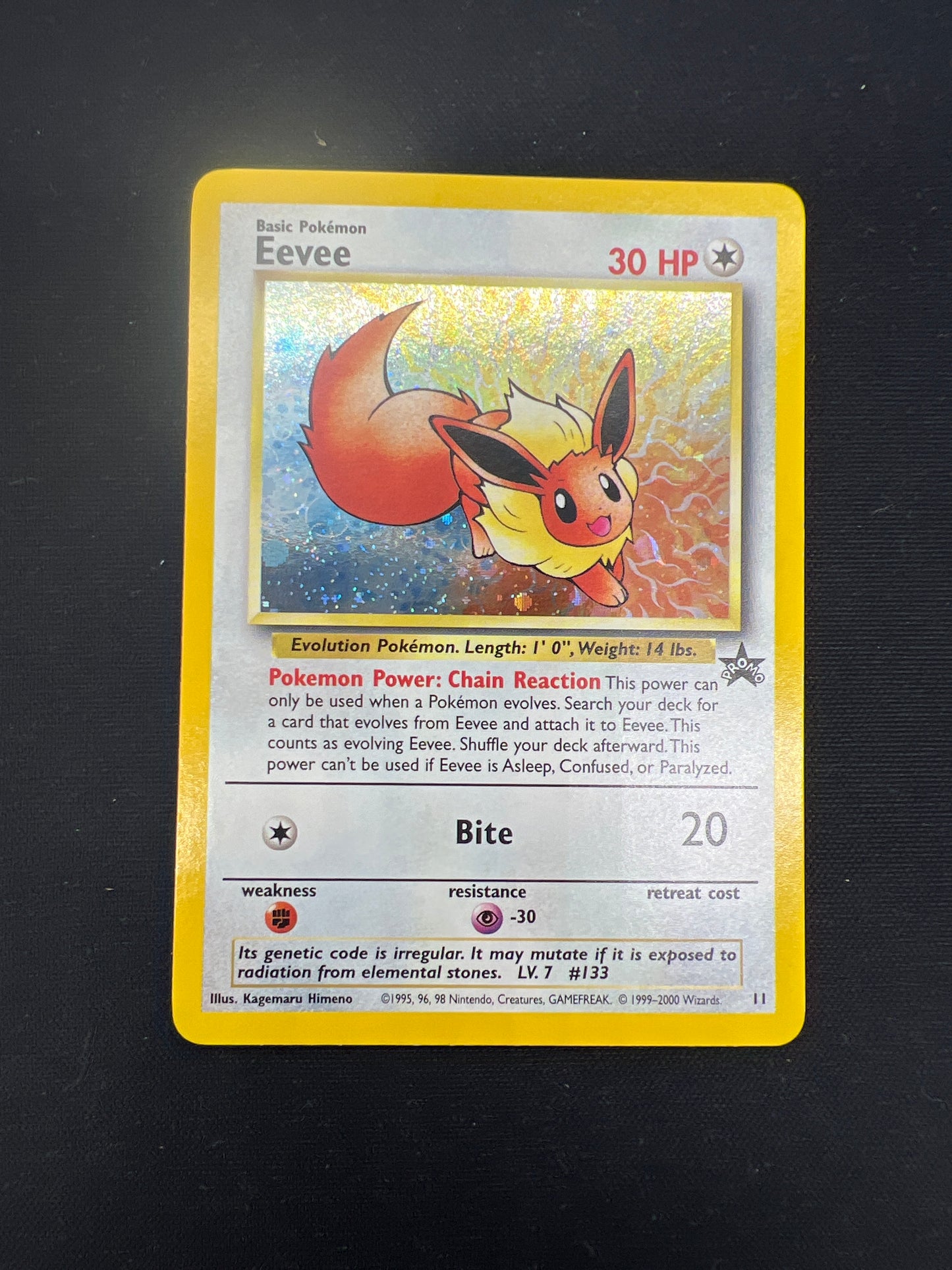 Auction Lot 33: Pokemon Cards Eevee WOTC Black Star Promo Conditions Vary