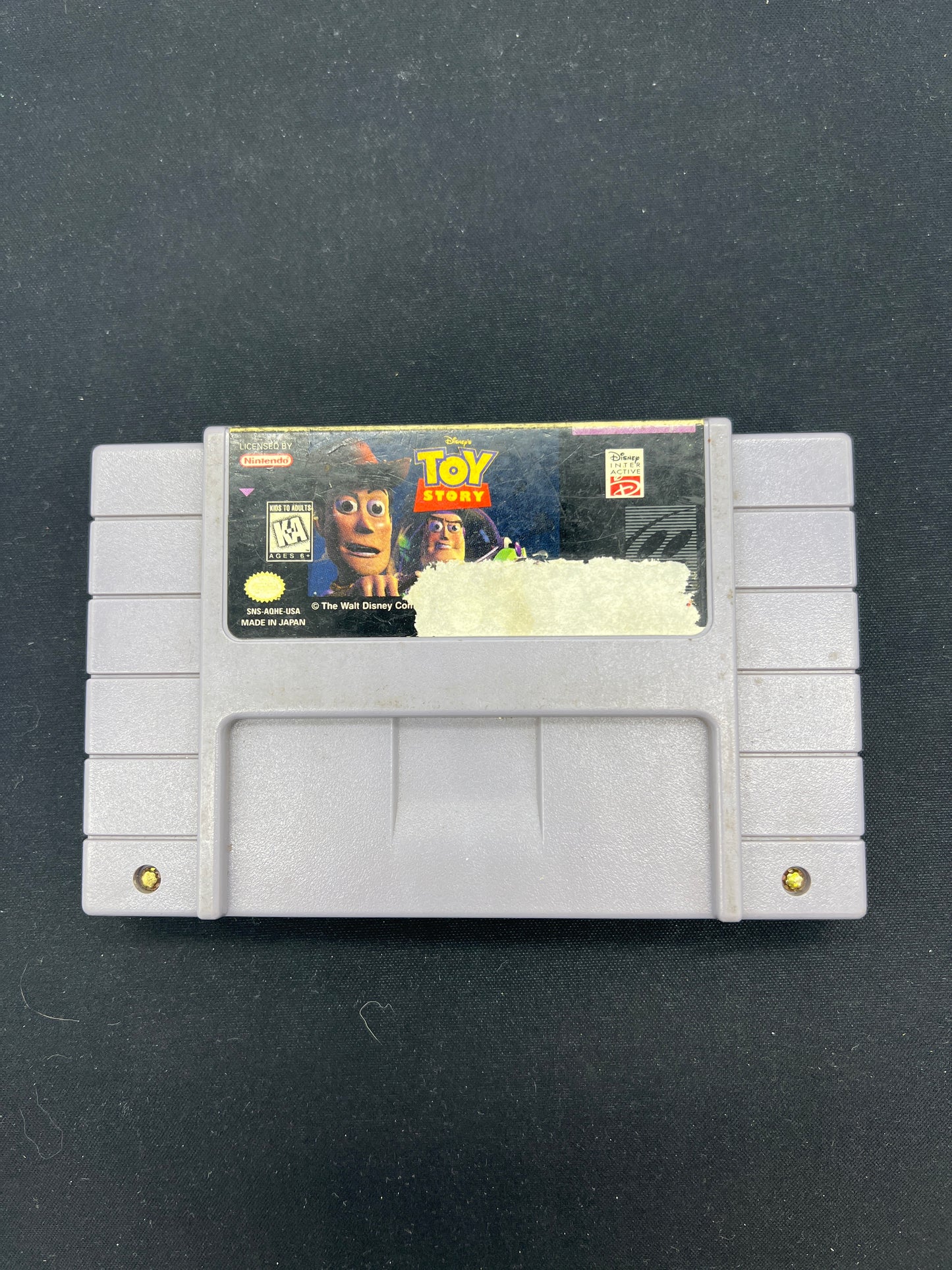 Auction Lot 120: SNES Video Game Toy Story Loose