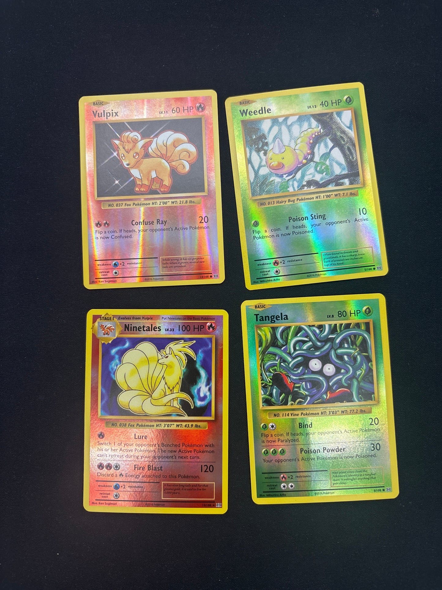 Auction Lot 123: Pokemon XY Evolutions Reverse Holo Card Lot Conditions Vary