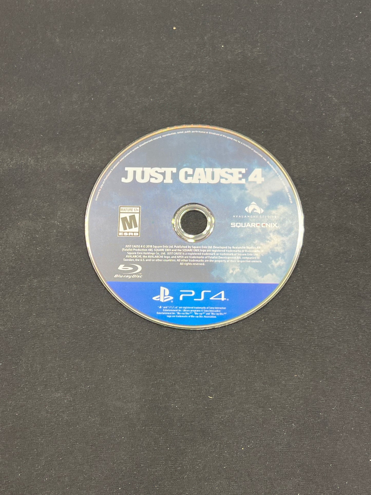 Auction Lot 139: Playstation4 Just Cause 4 Disc Only