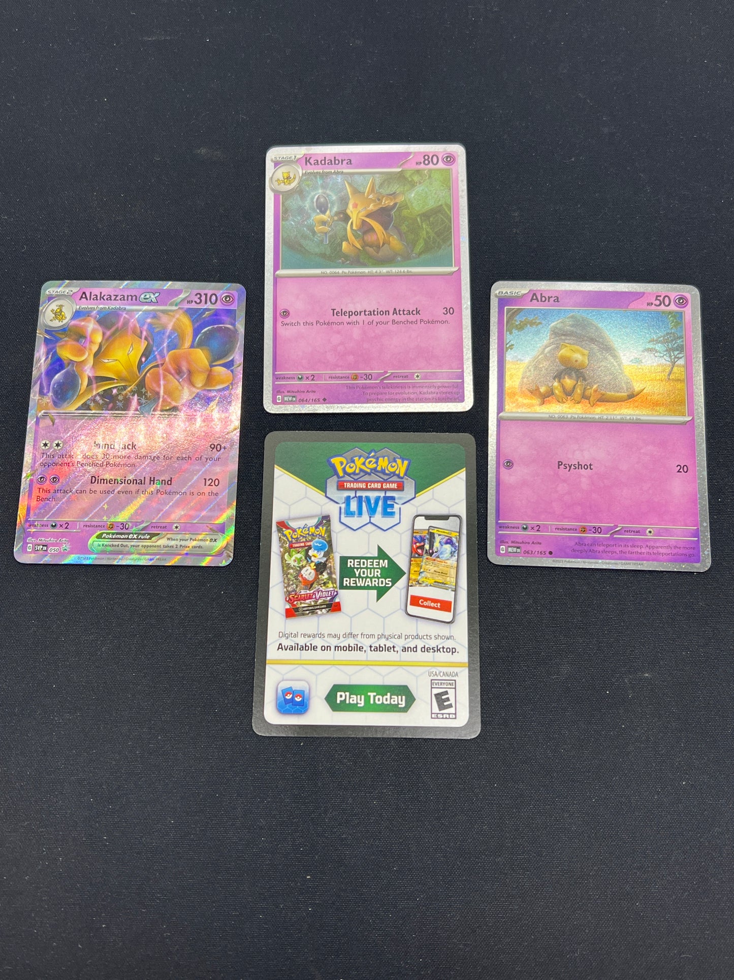 Auction Lot 29: Pokemon Cards Alakazam EX SV 151 Collection Box Promos Conditions Vary