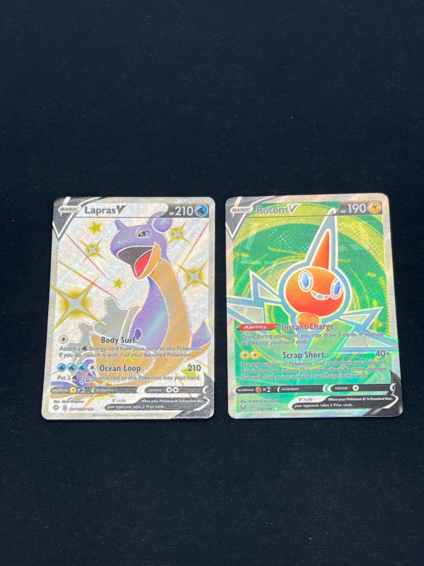 Auction Lot 325: Pokemon Cards Full Art V SWSH Lot Conditions Vary