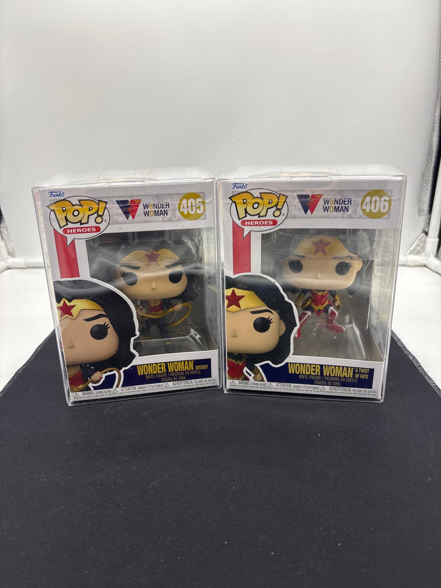 Auction Lot 18: POP Funko Wonder Women Figures 405 406