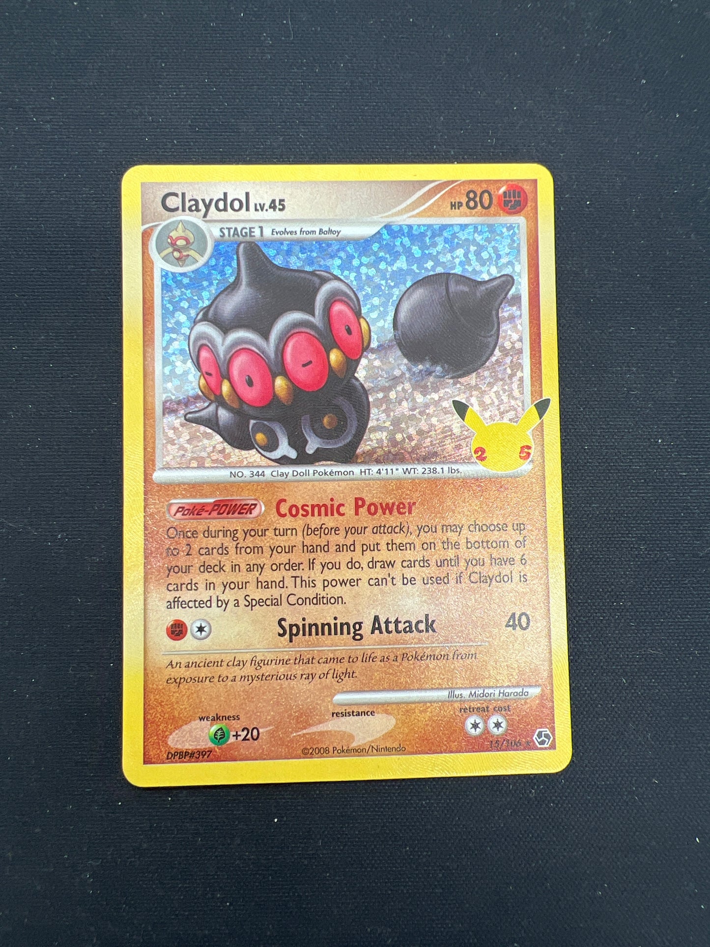 Auction Lot 455: Pokémon Cards Claydol Holo Celebrations Conditions Vary