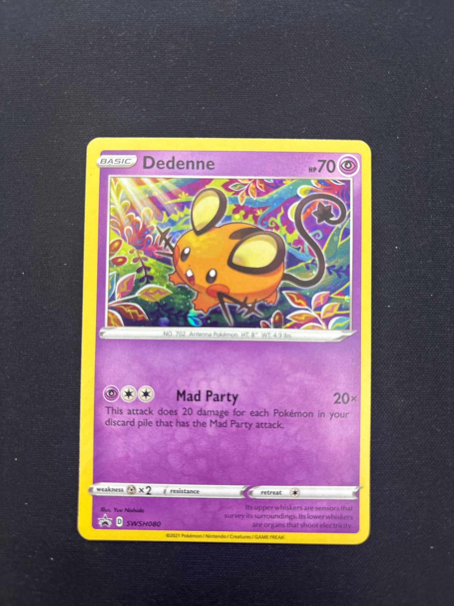 Auction Lot 139: Pokemon Card Dedenne SWSH Promo Conditions Vary
